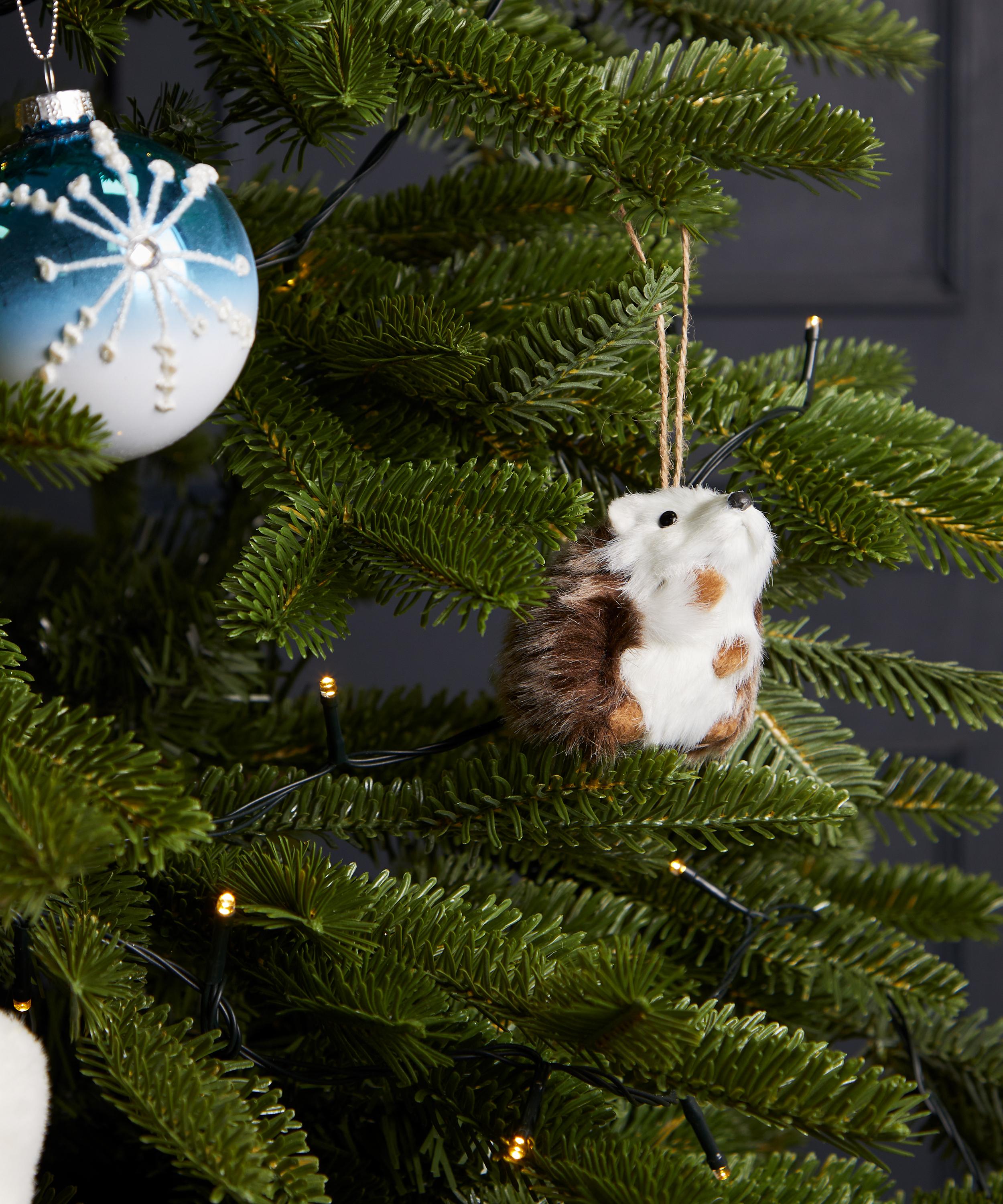 Christmas - Hedgehog Faux Fur Ornament image number 1