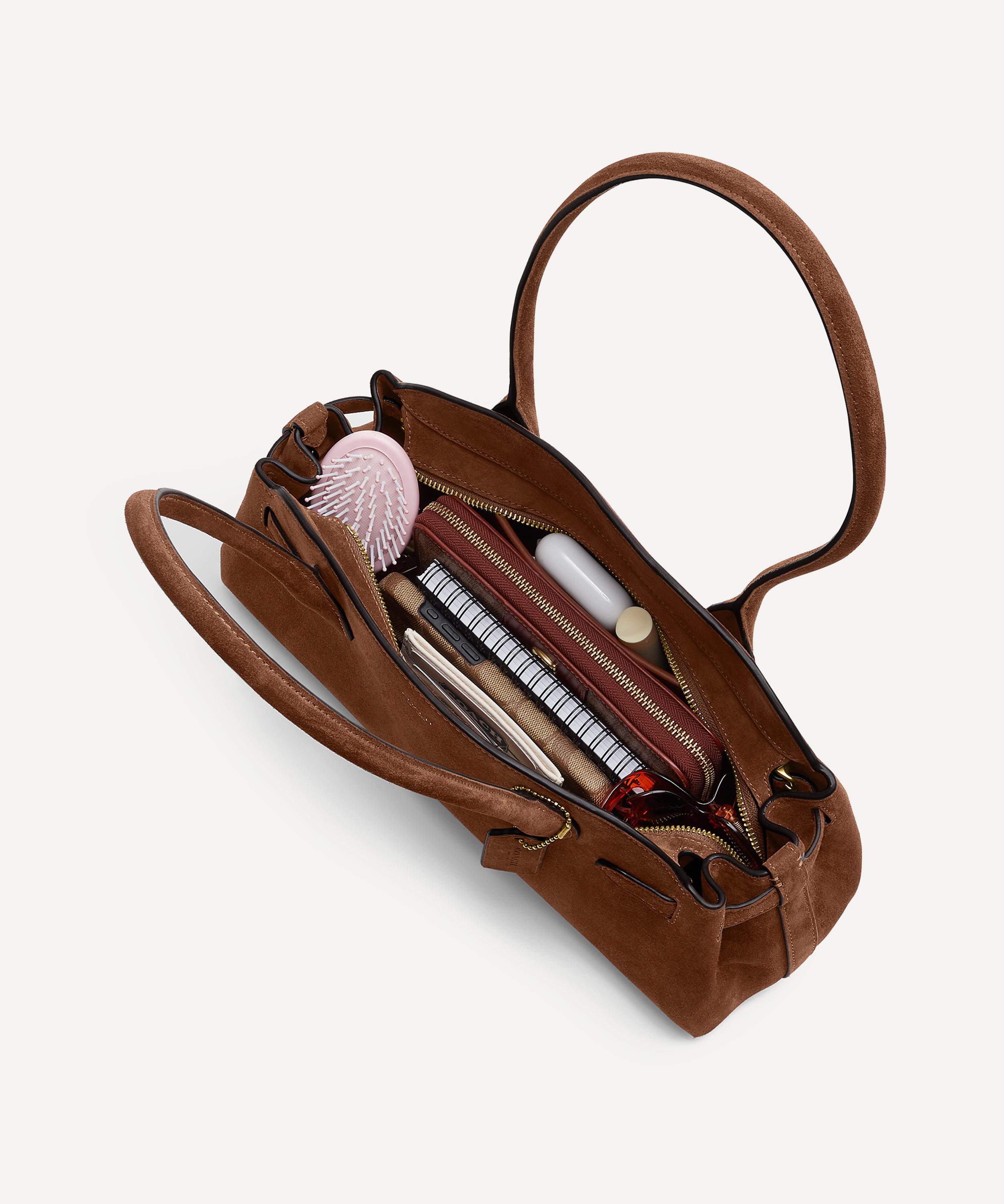 Coach - Empire Carryall Suede Top Handle Bag 34 image number 4