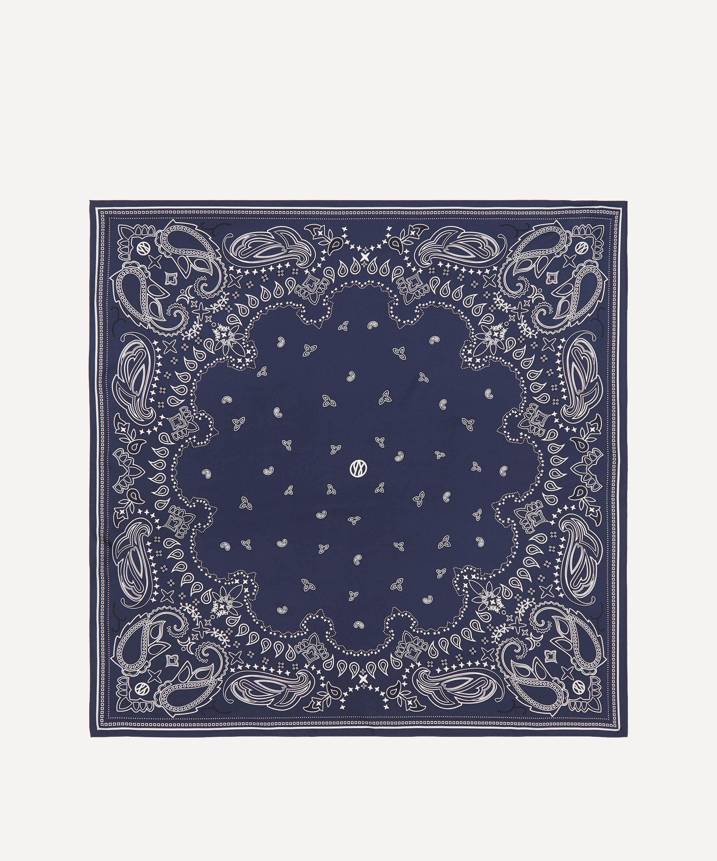 Lescarf - Navy Paisley Silk Scarf