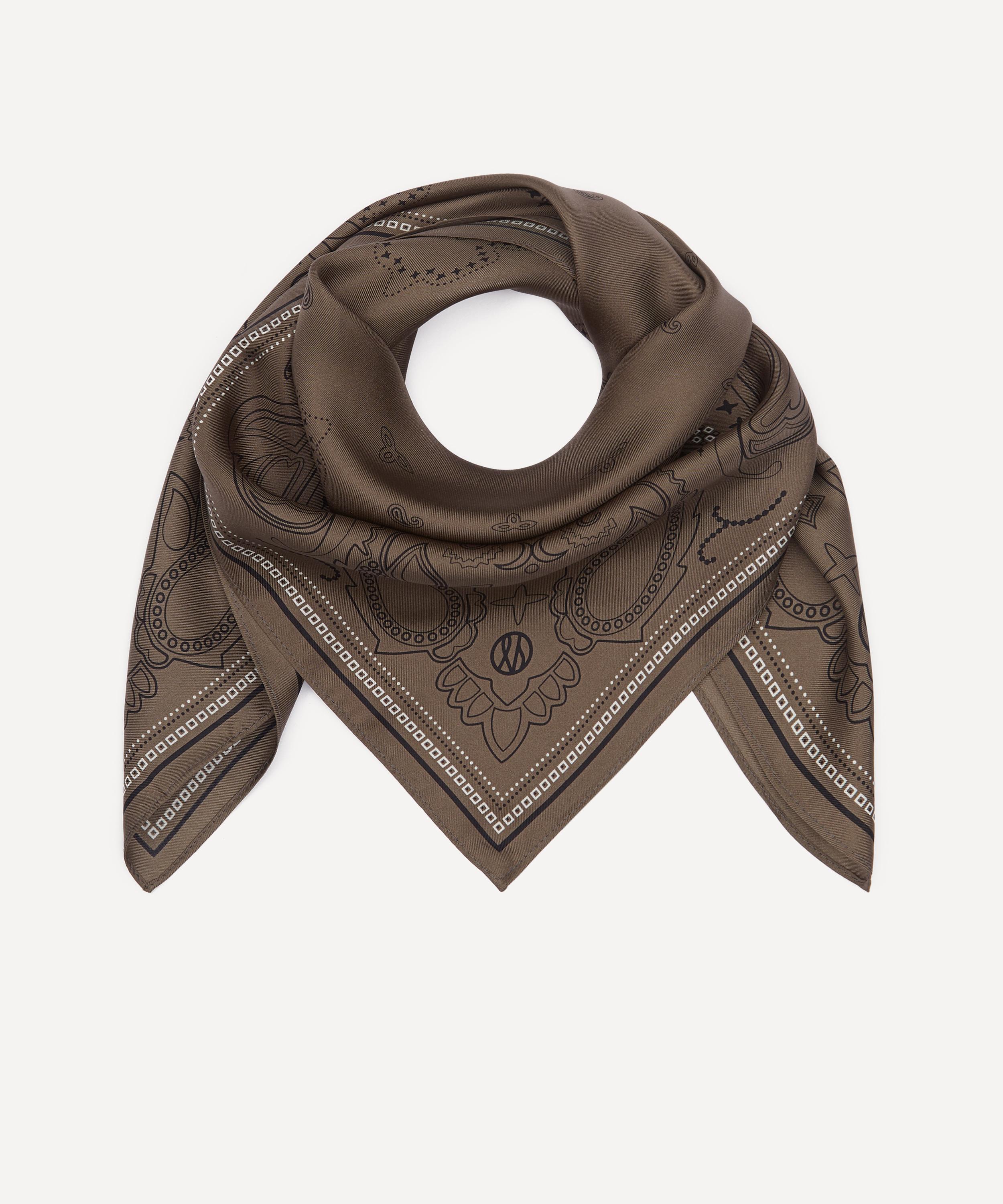 Lescarf - Triple Paisley Silk Scarf image number 1