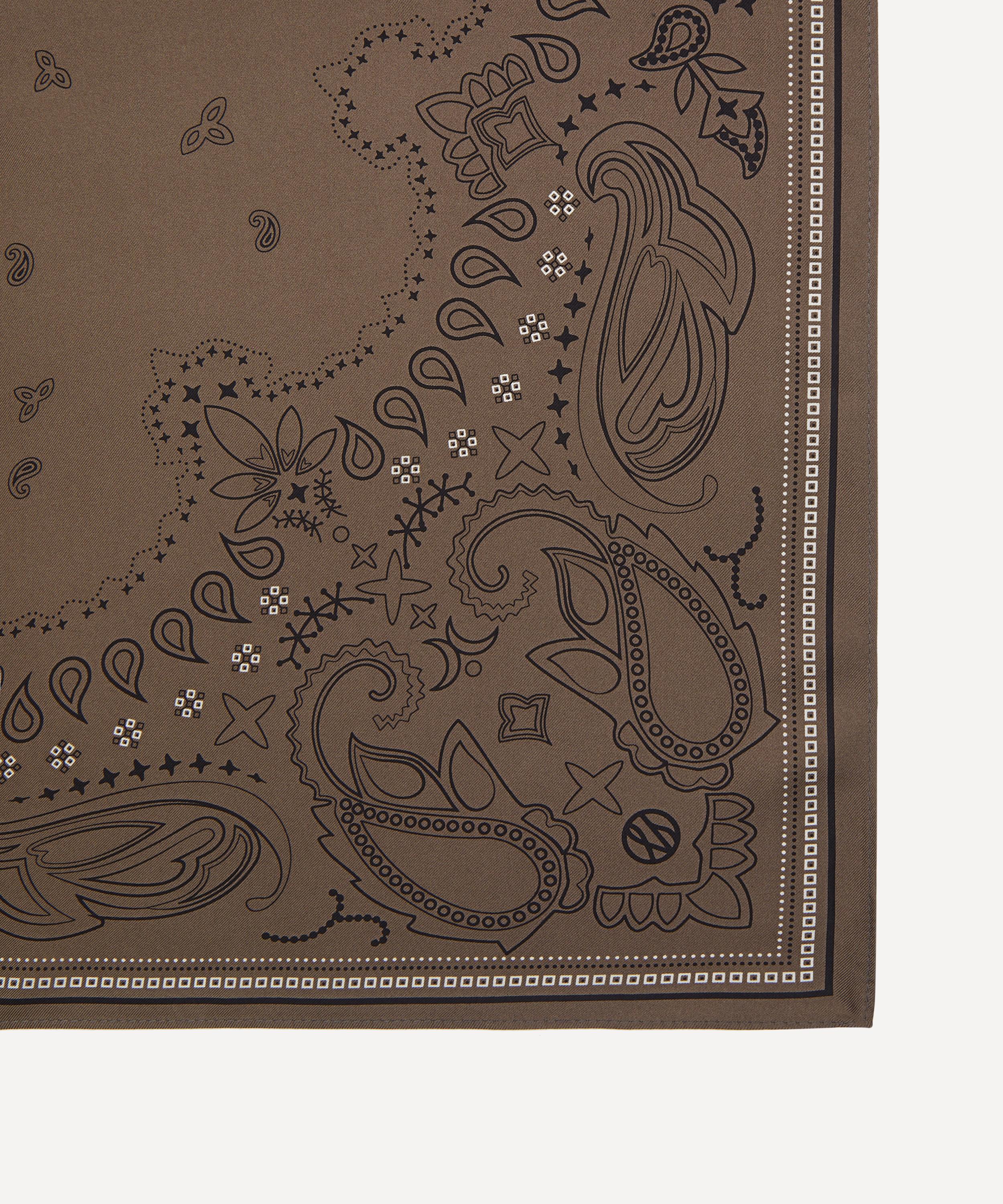 Lescarf - Triple Paisley Silk Scarf image number 2