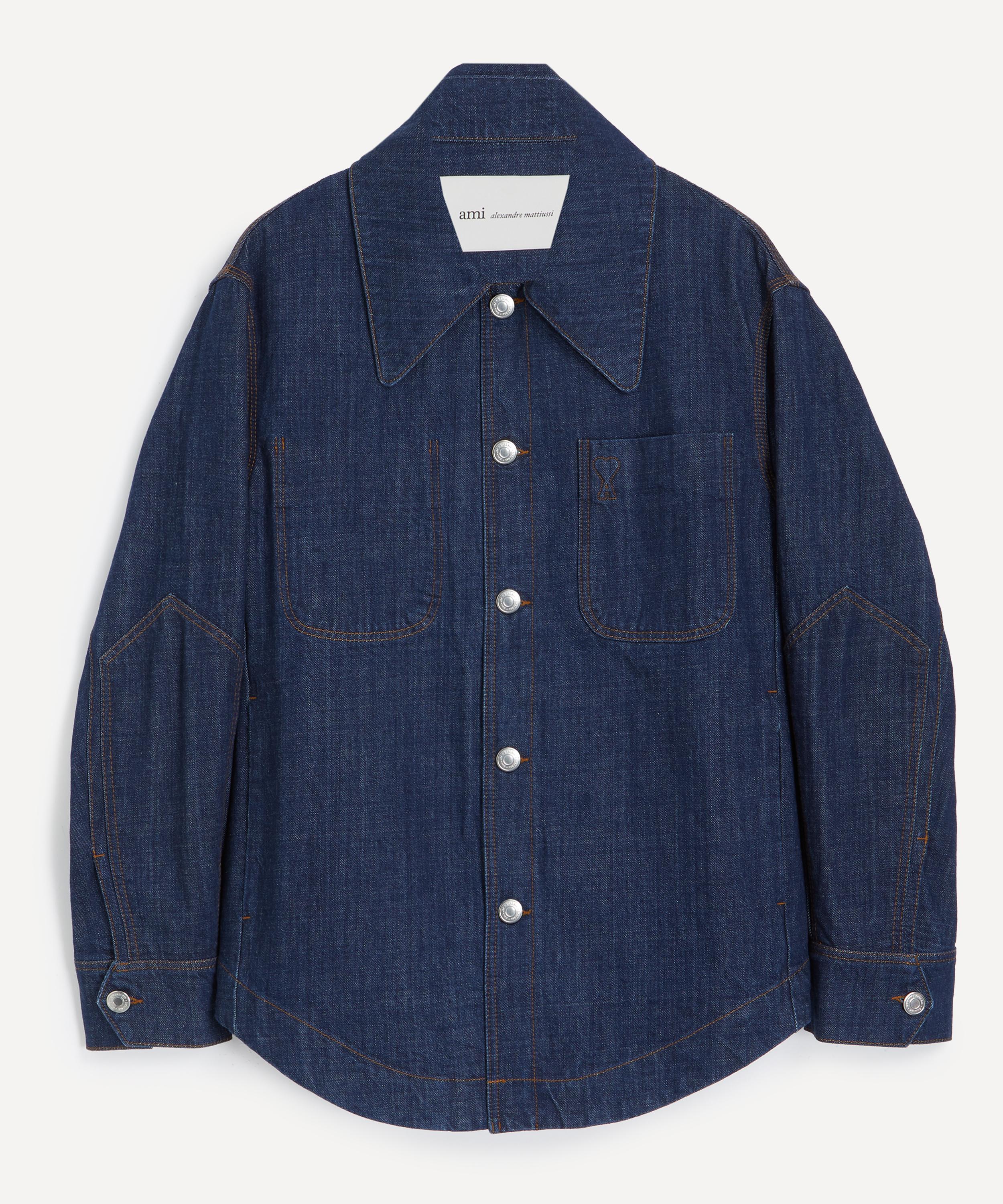 Ami - Blue Denim Ami de Coeur Worker Overshirt