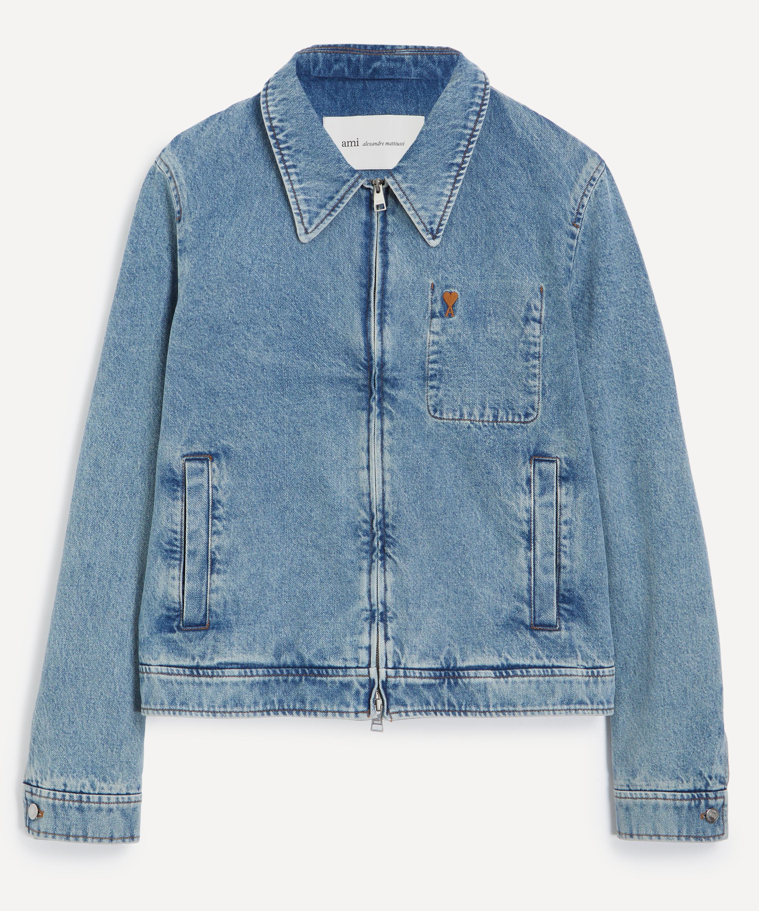 Ami - Denim Zip-Up Ami de Coeur Jacket