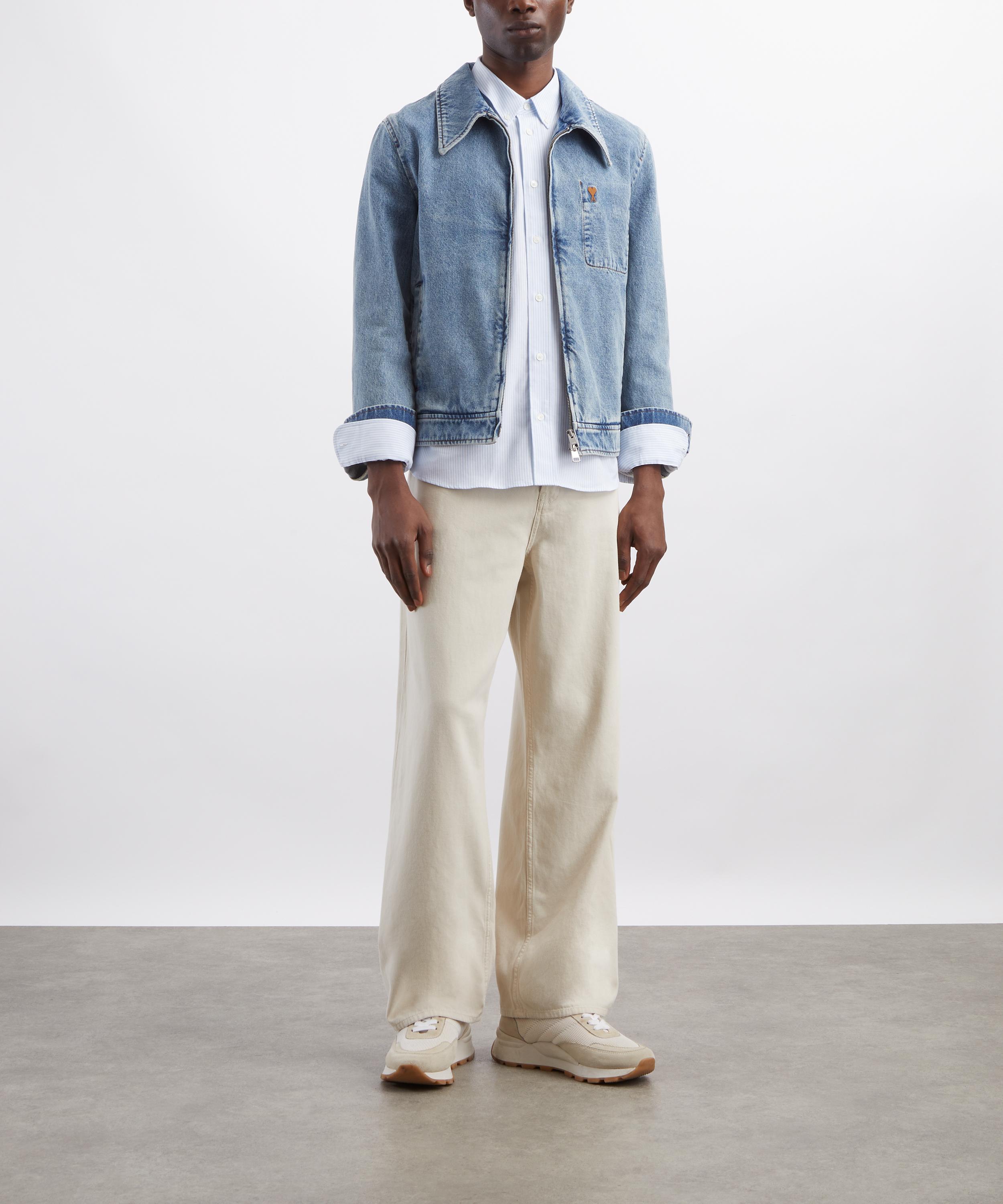 Ami - Denim Zip-Up Ami de Coeur Jacket image number 1