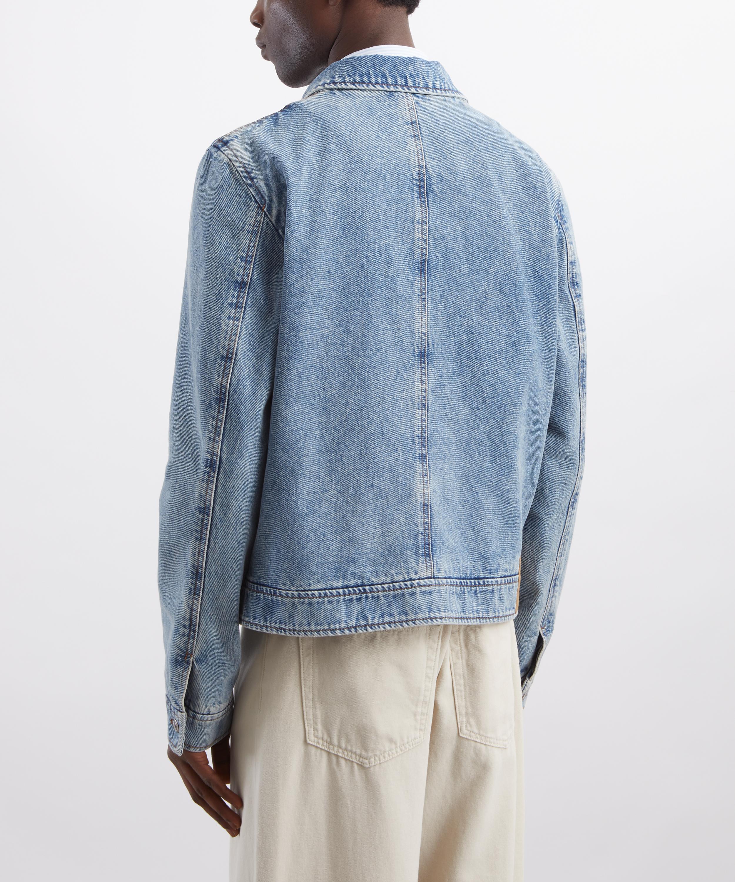 Ami - Denim Zip-Up Ami de Coeur Jacket image number 3
