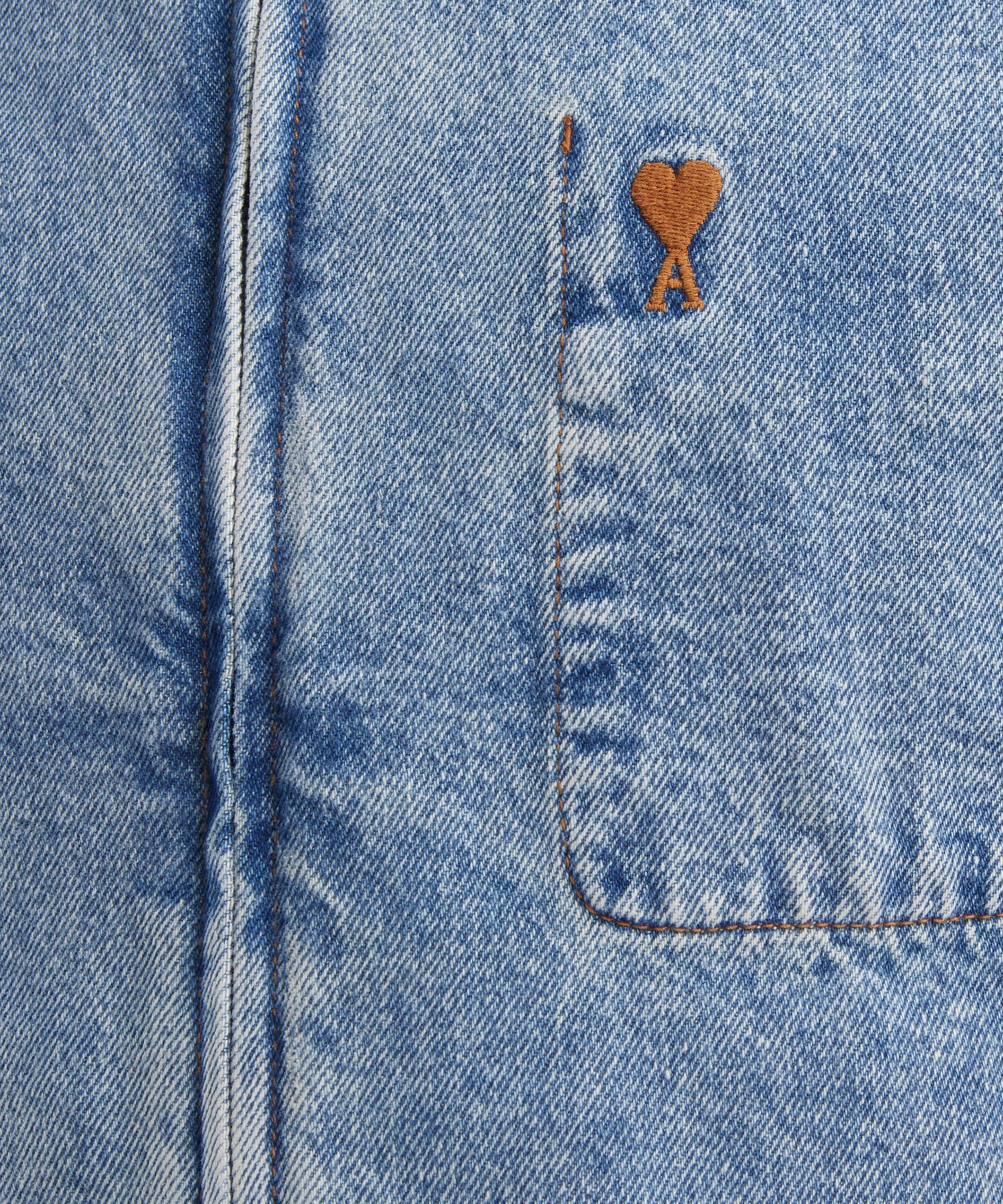 Ami - Denim Zip-Up Ami de Coeur Jacket image number 4