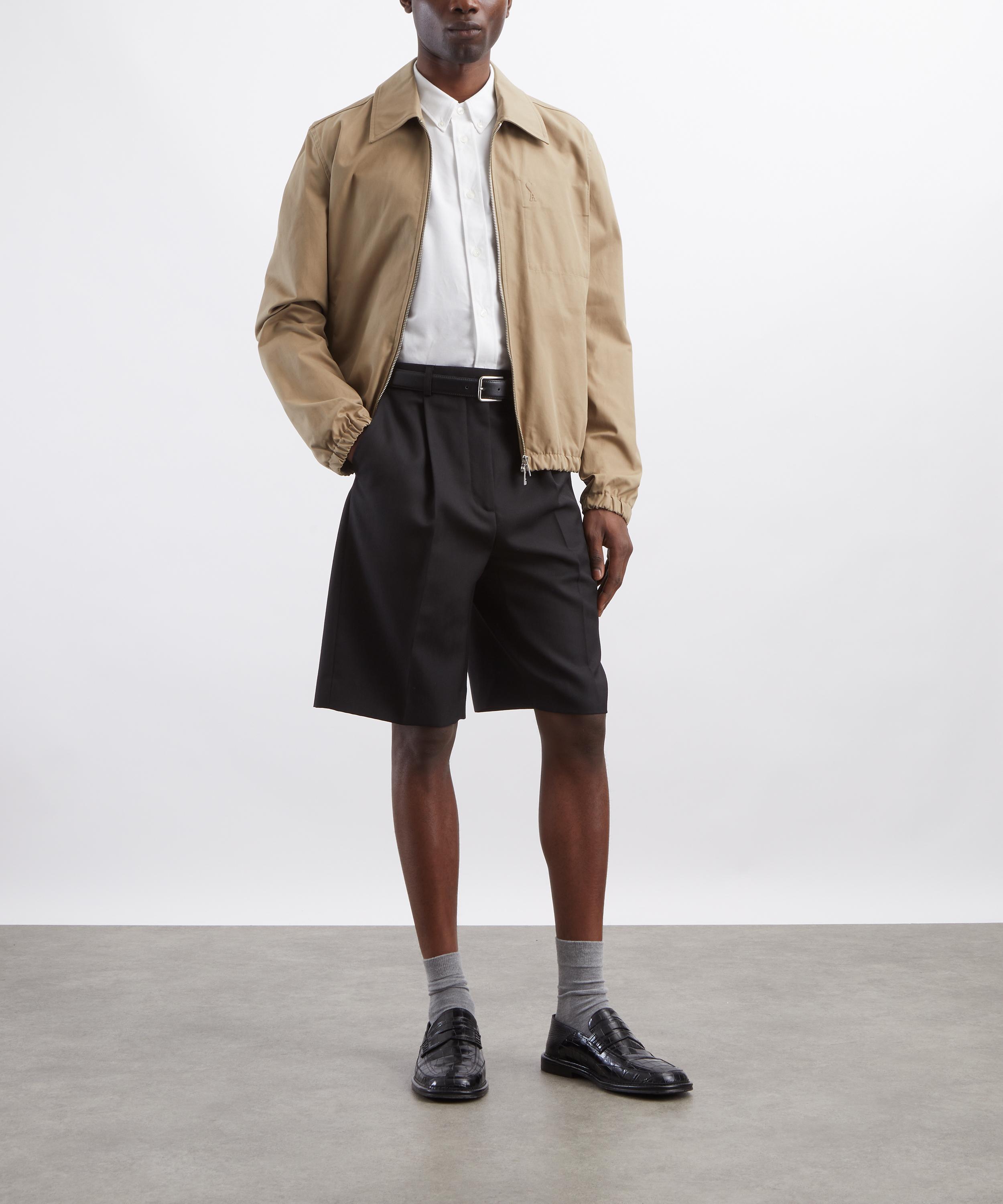 Ami - Beige Cotton Zip-Up Ami de Coeur Jacket image number 1