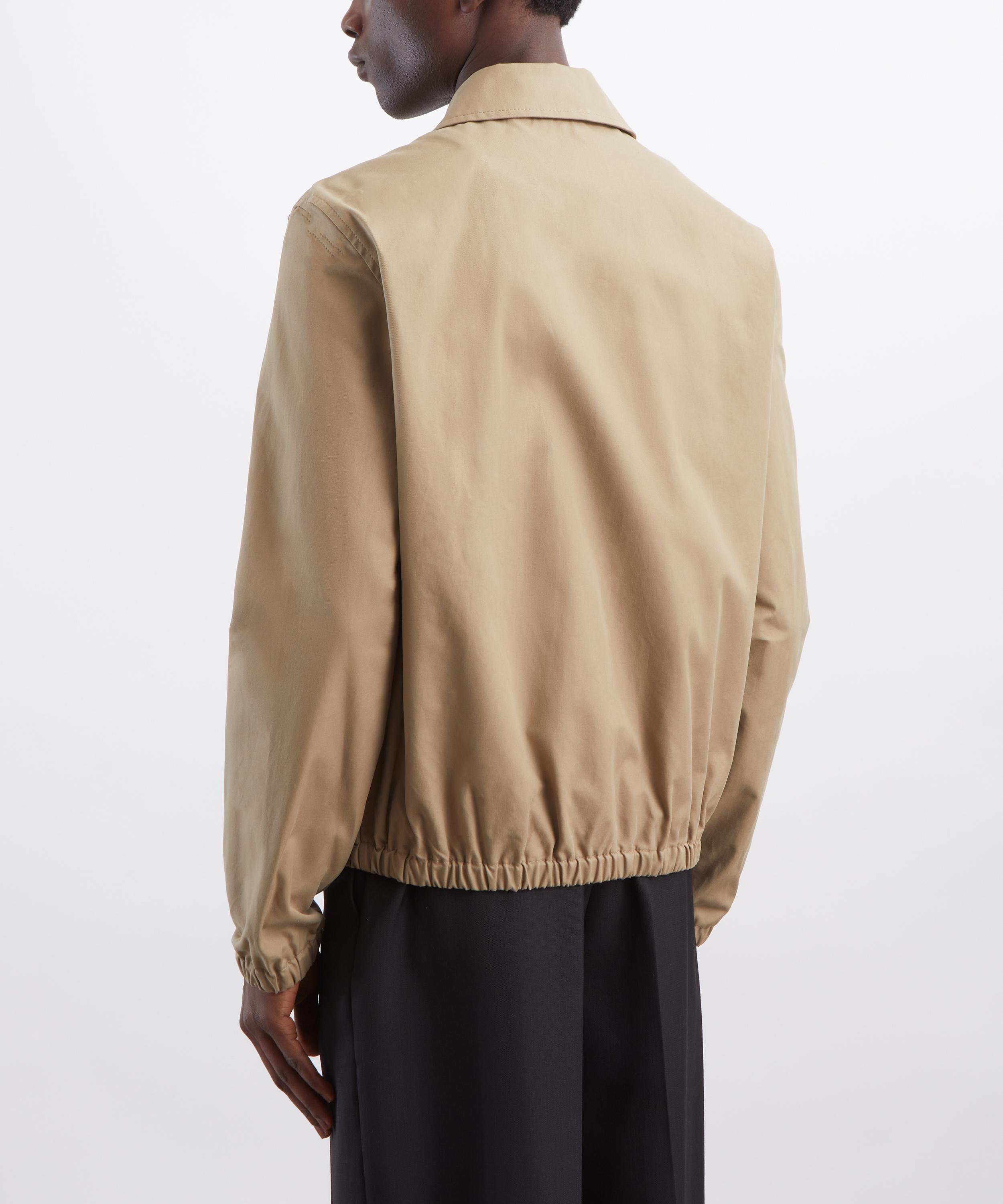 Ami - Beige Cotton Zip-Up Ami de Coeur Jacket image number 3