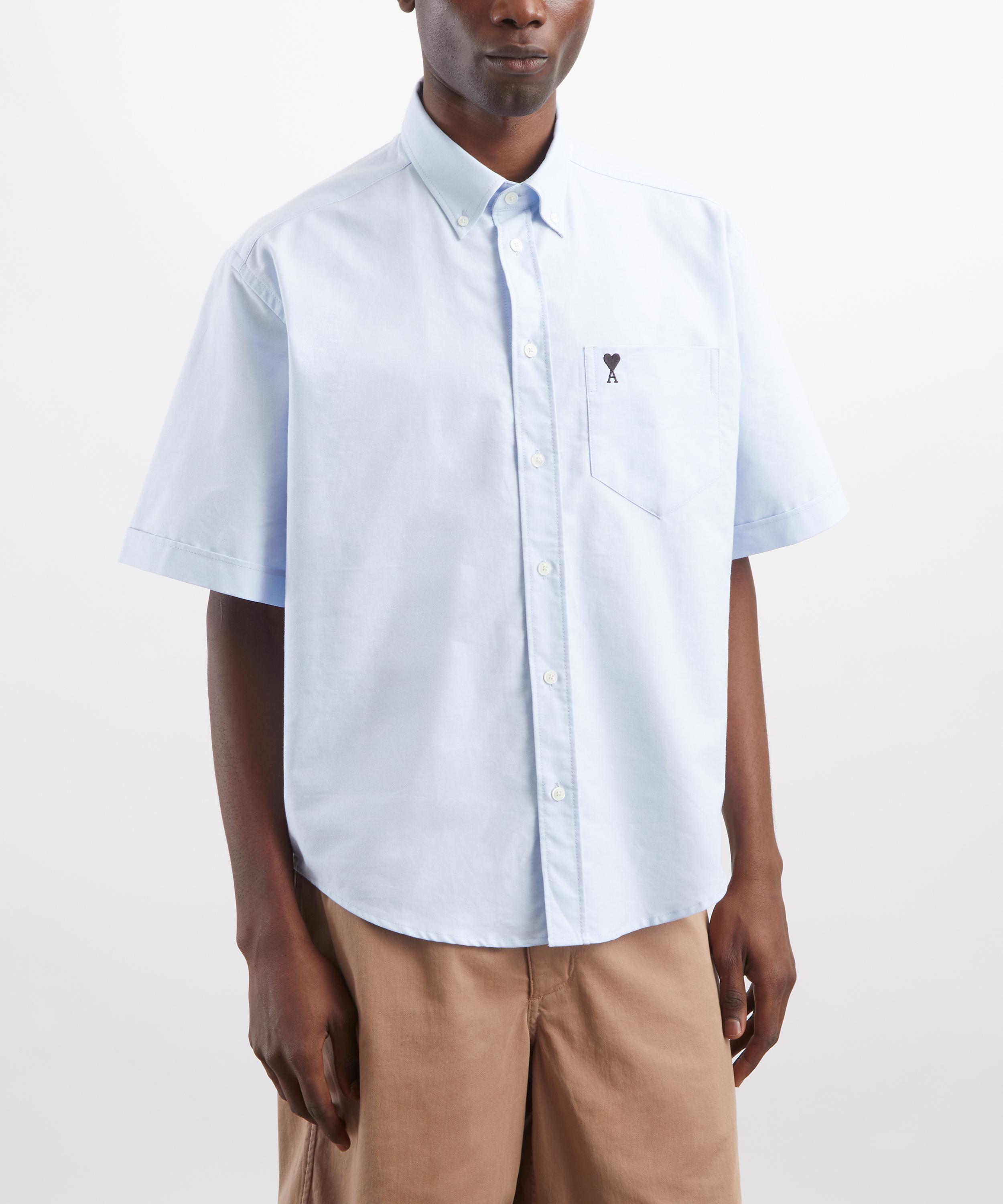 Ami - Blue Boxy Short-Sleeve Shirt image number 2