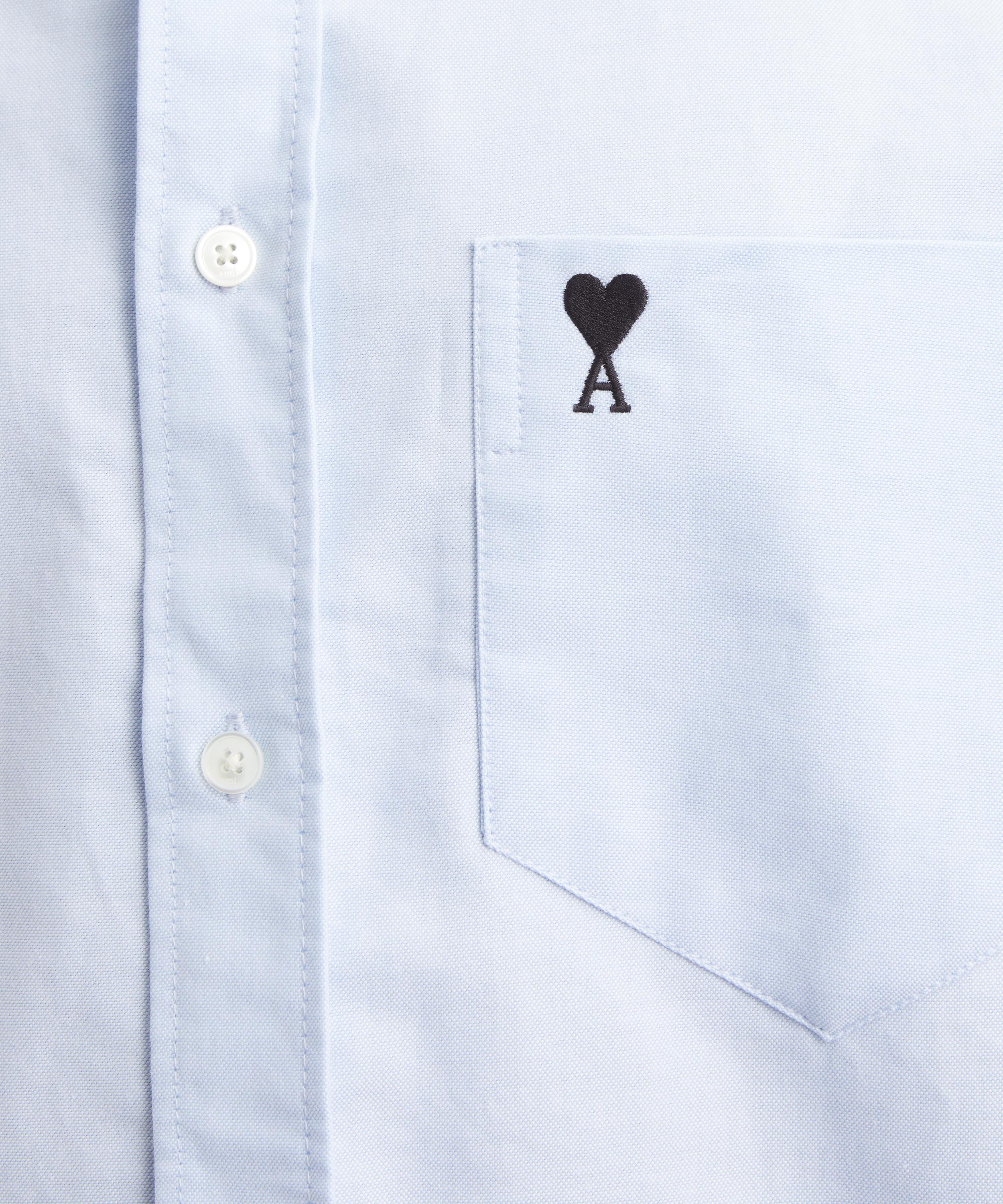 Ami - Blue Boxy Short-Sleeve Shirt image number 4