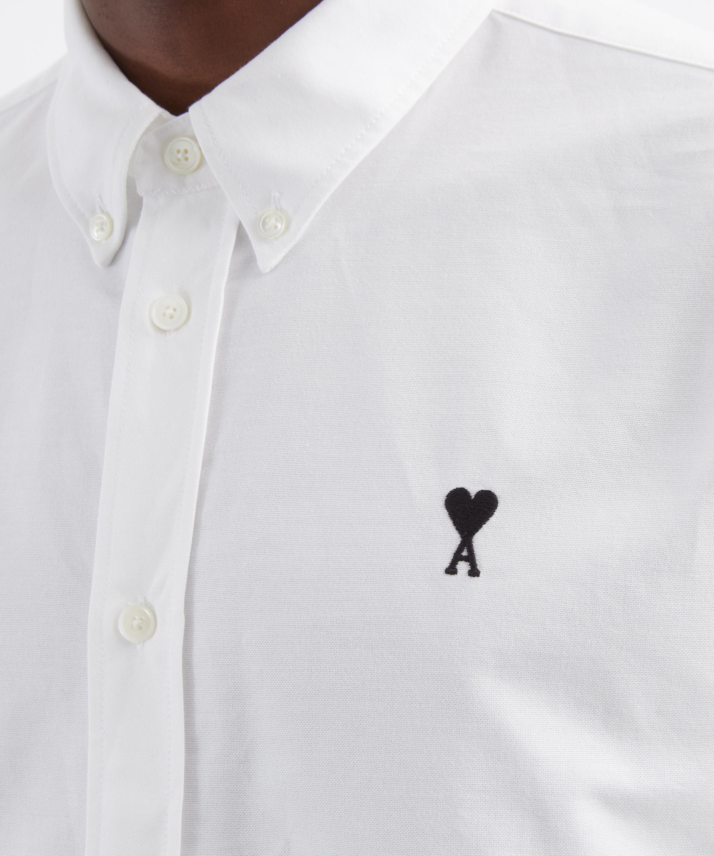 Ami - White Contrasted Button-Down Collar Classic Shirt image number 4