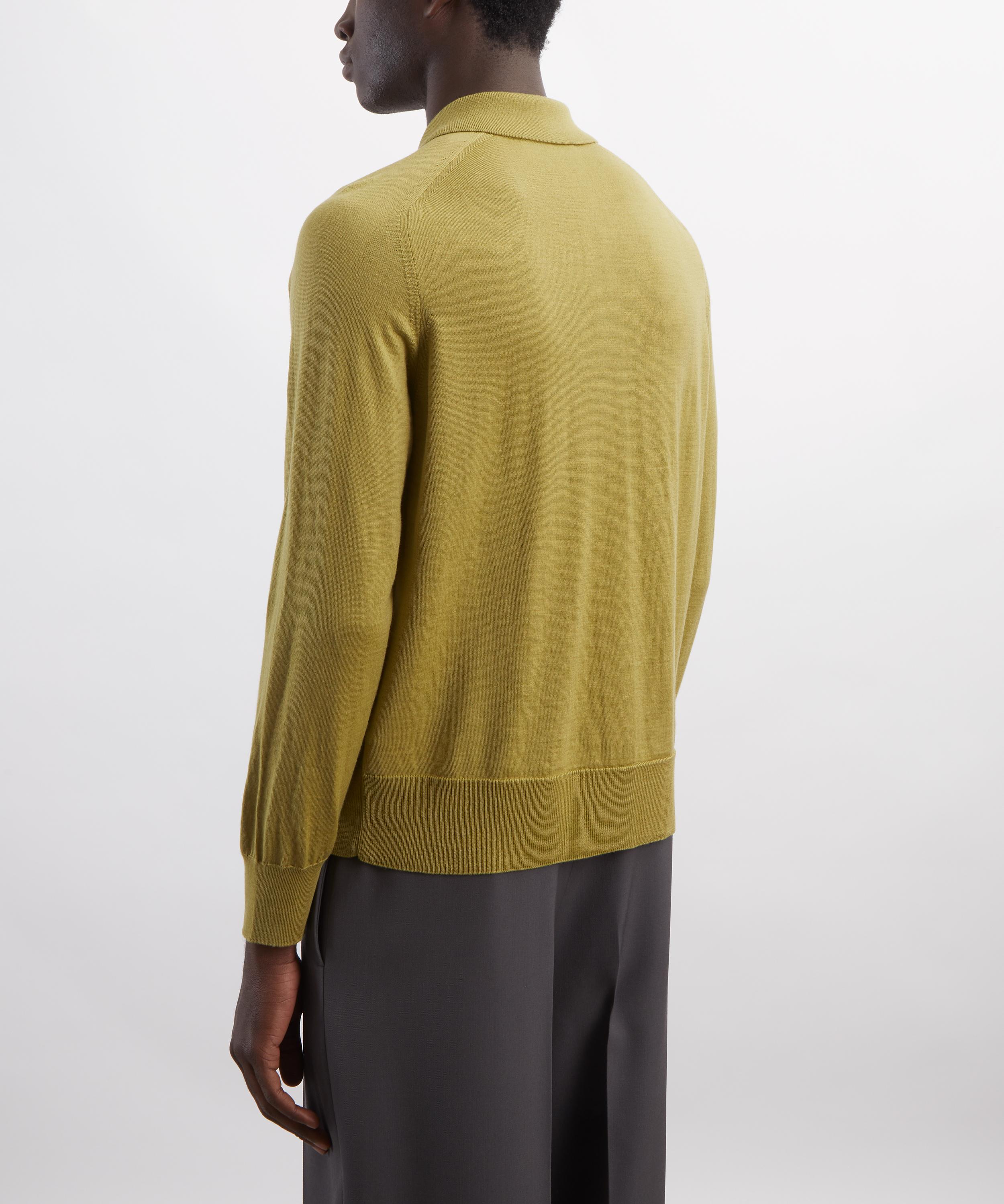 Ami - Matcha Merino Wool Shirt Collar Cardigan image number 3