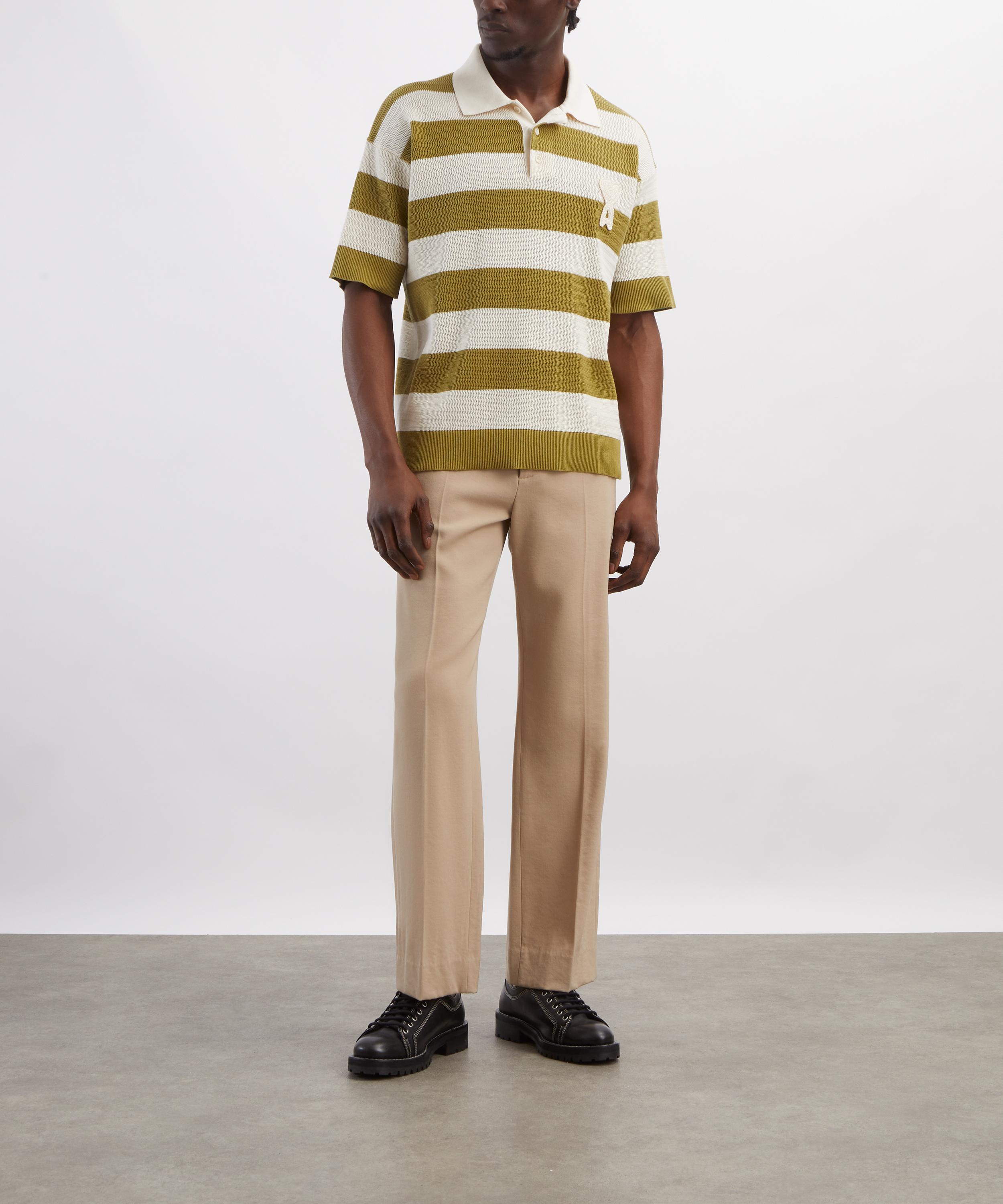 Ami - Cream-Matcha Cotton Polo&nbsp; image number 1