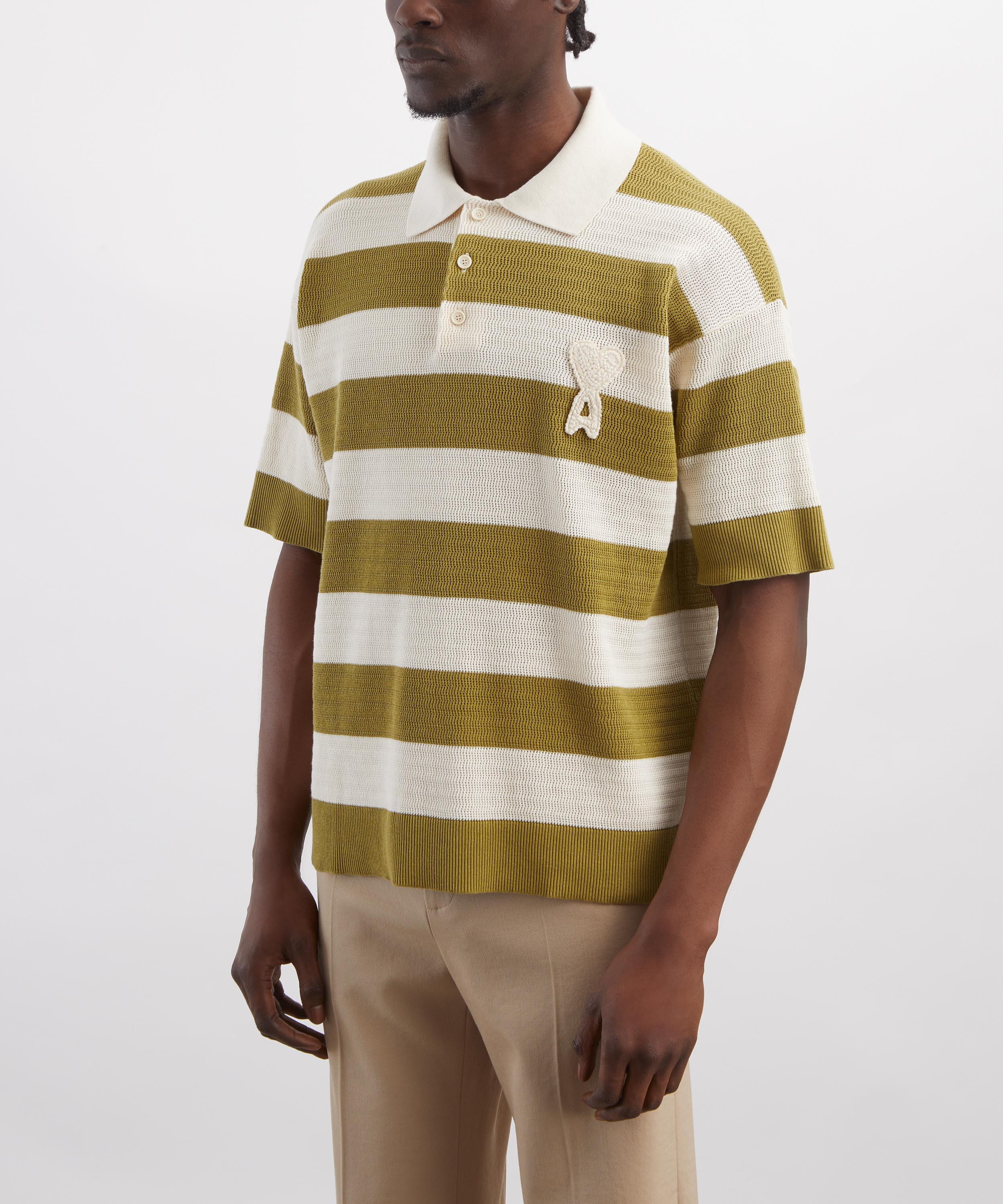 Ami - Cream-Matcha Cotton Polo&nbsp; image number 2