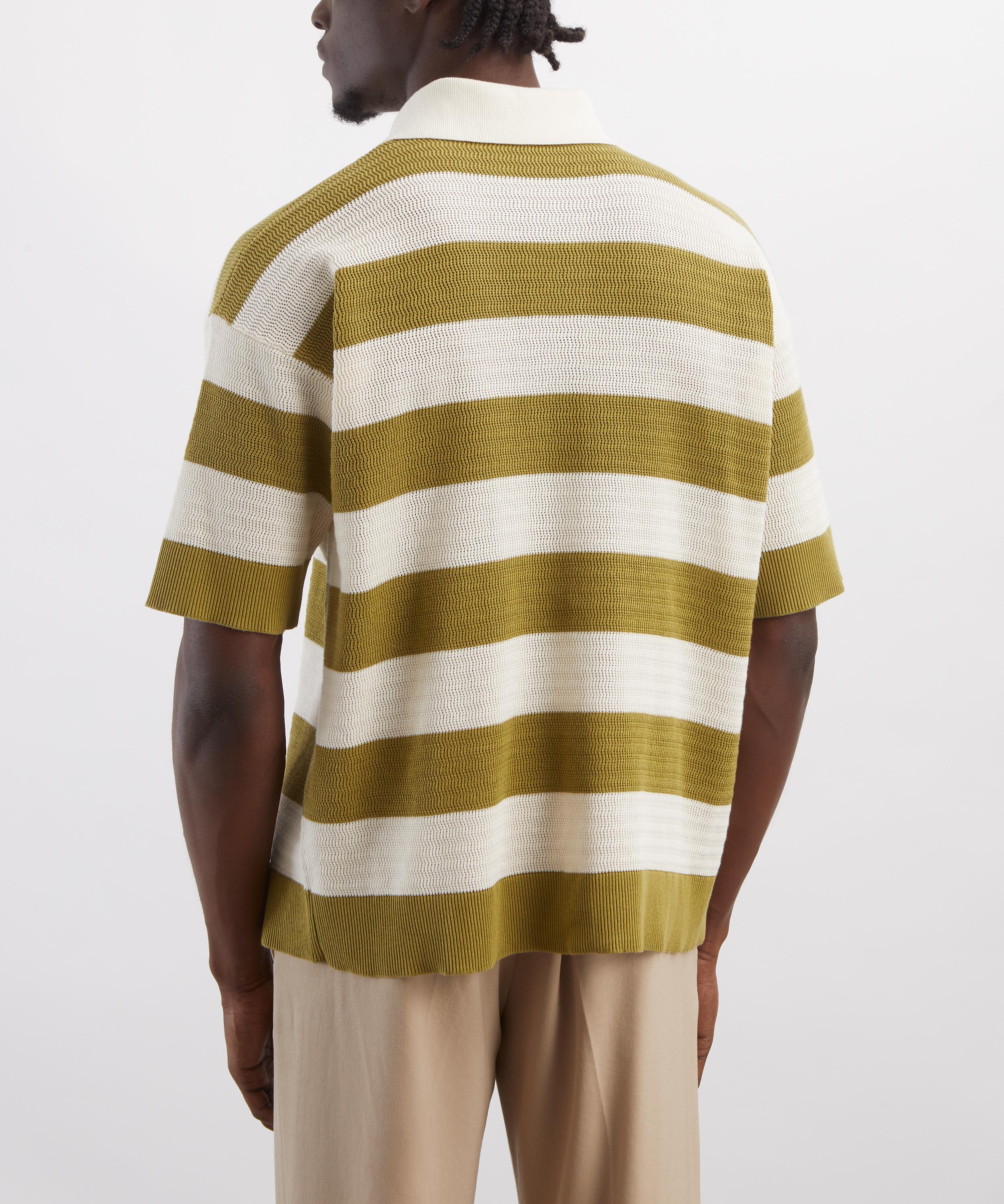 Ami - Cream-Matcha Cotton Polo&nbsp; image number 3