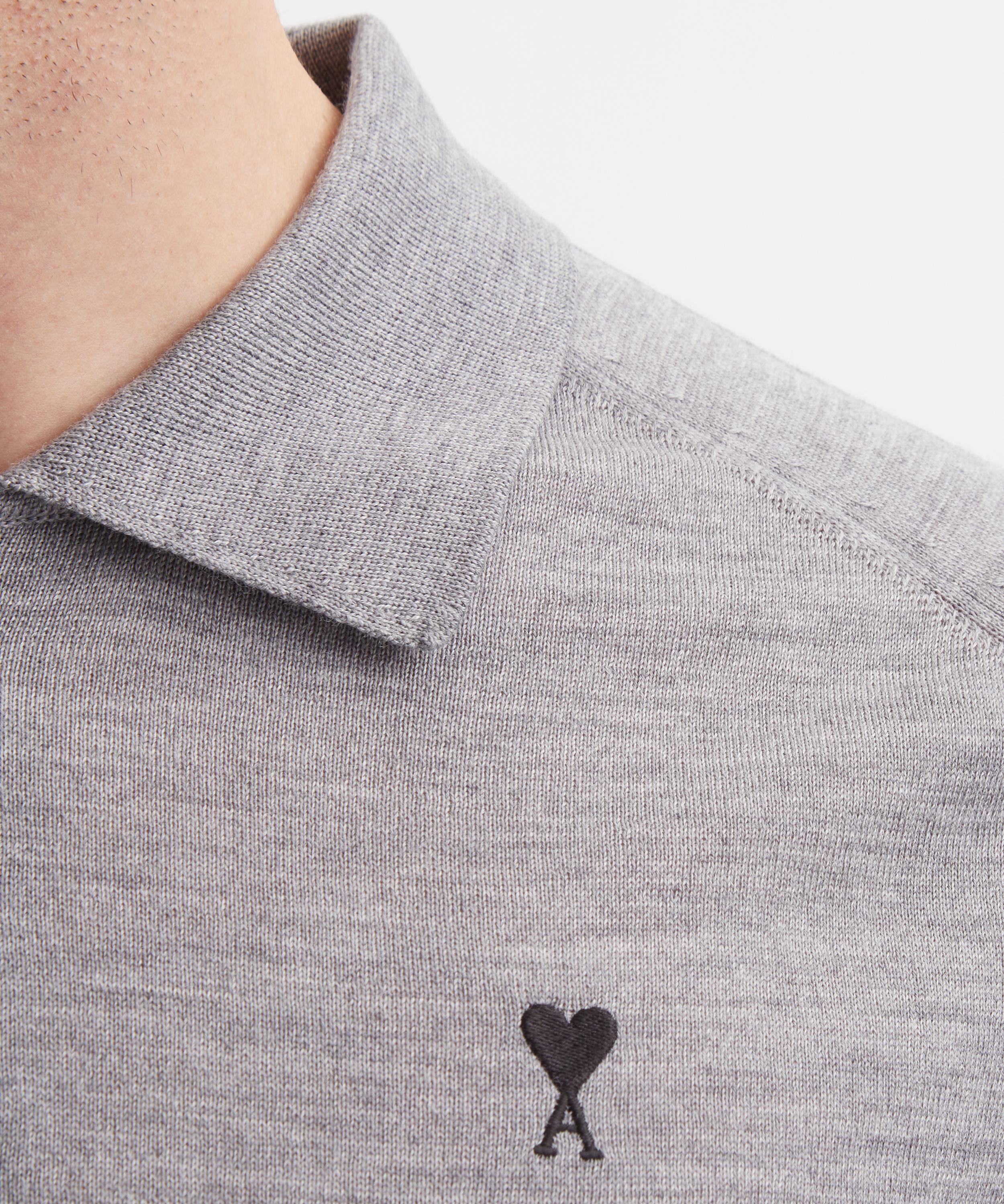 Ami - Contrasted Ami de Coeur Polo Shirt image number 4