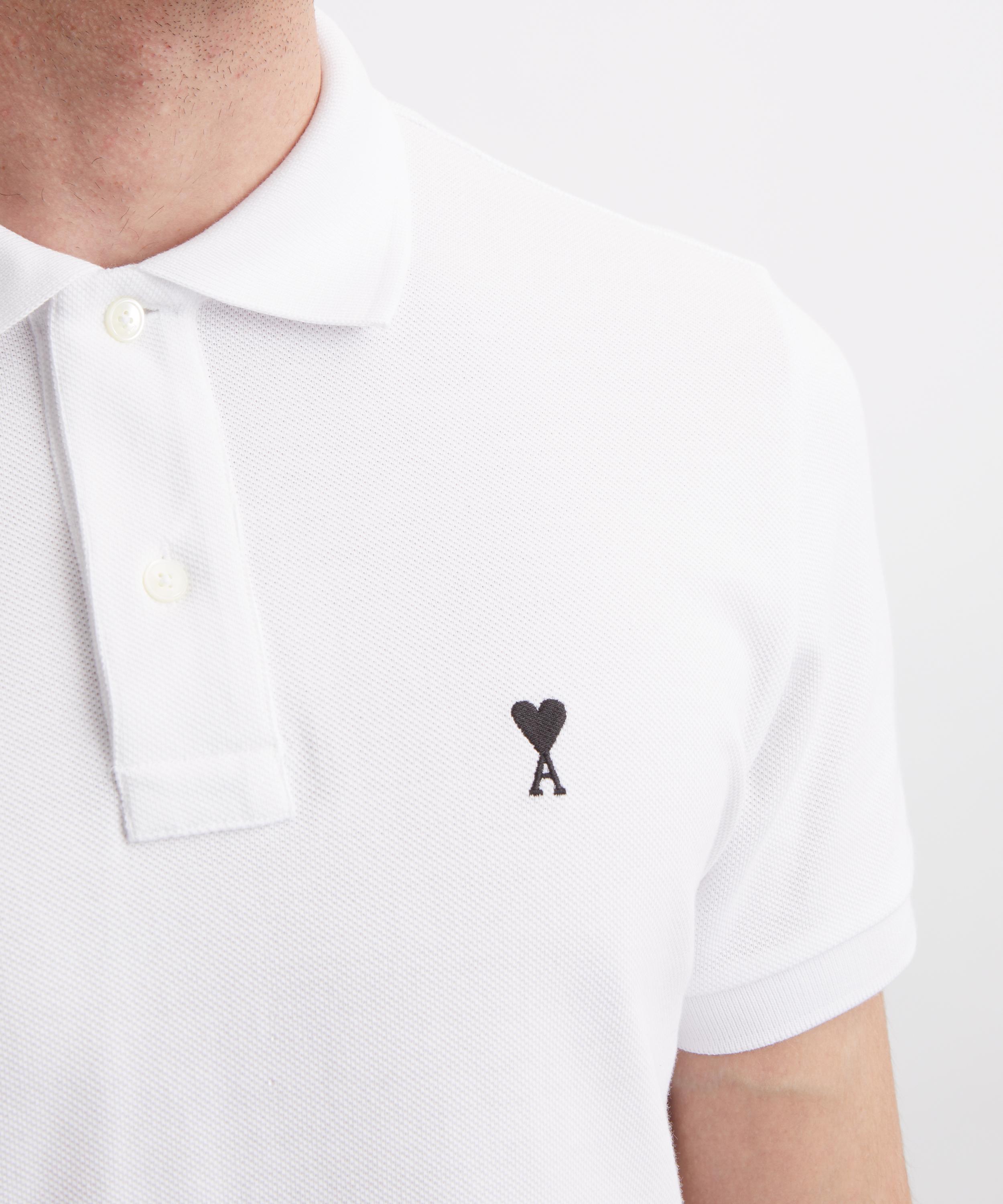 Ami - Contrasted Ami de Coeur Polo Shirt image number 4
