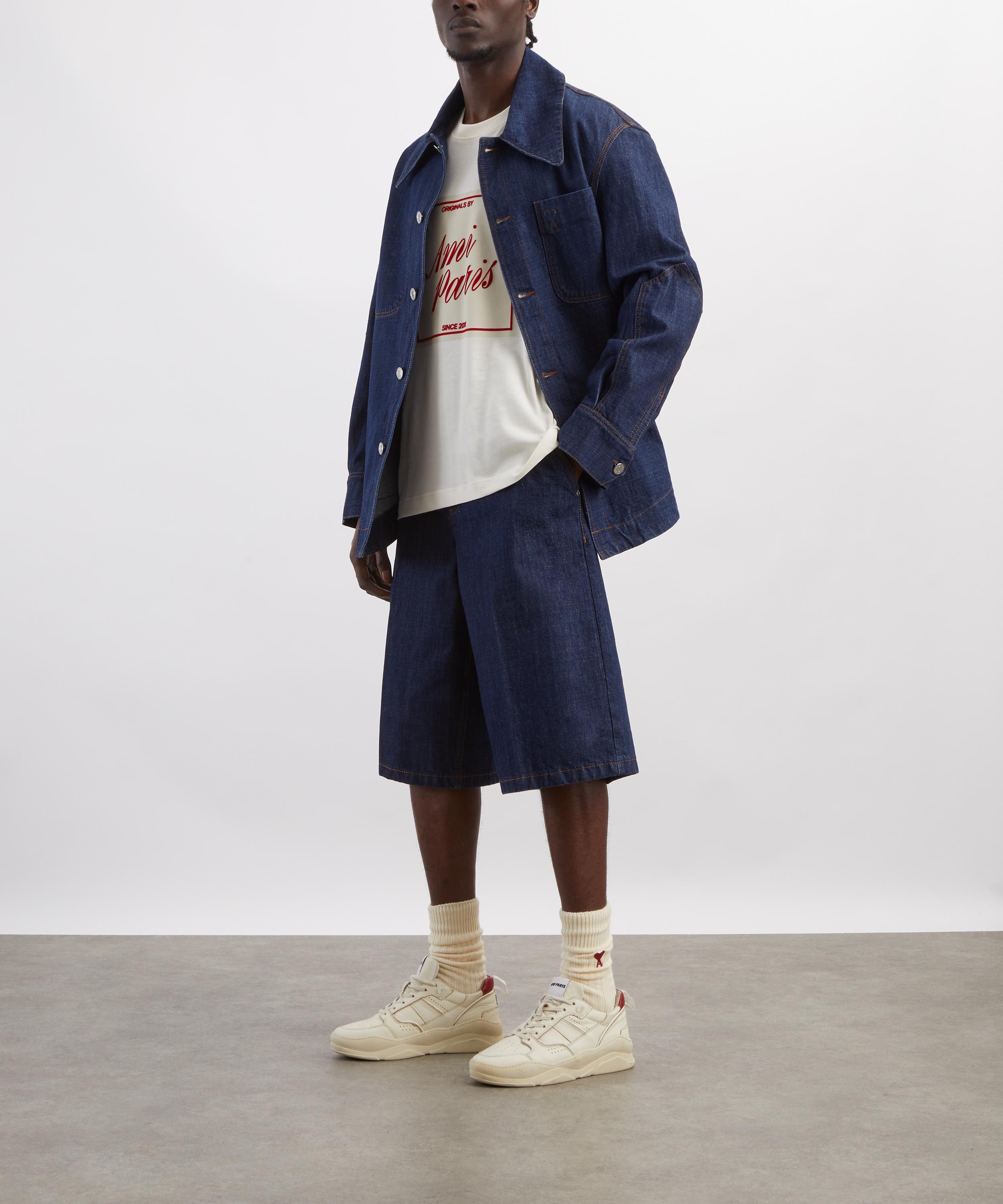 Ami - White Ami Paris Heritage Print T-Shirt image number 1