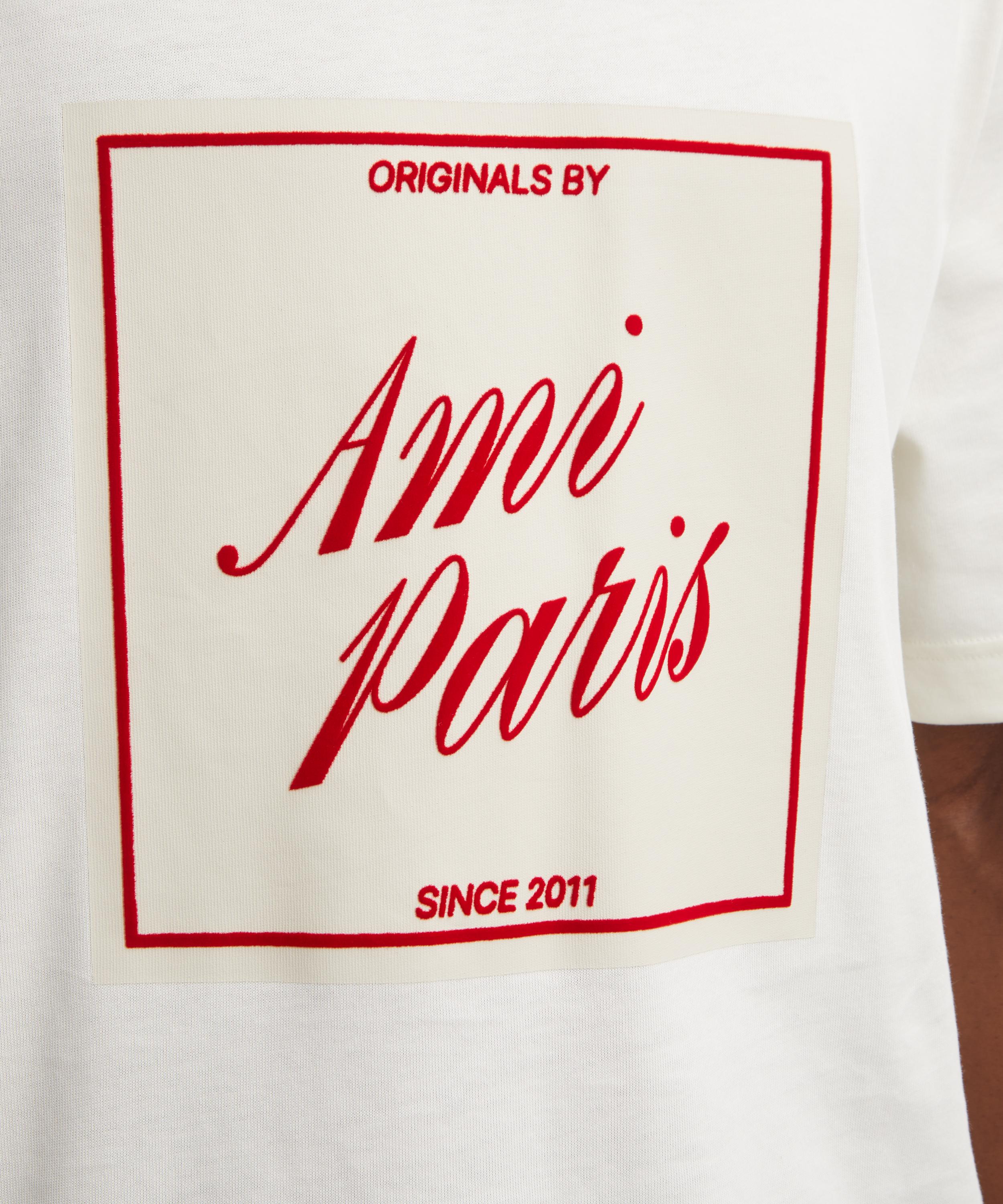 Ami - White Ami Paris Heritage Print T-Shirt image number 4
