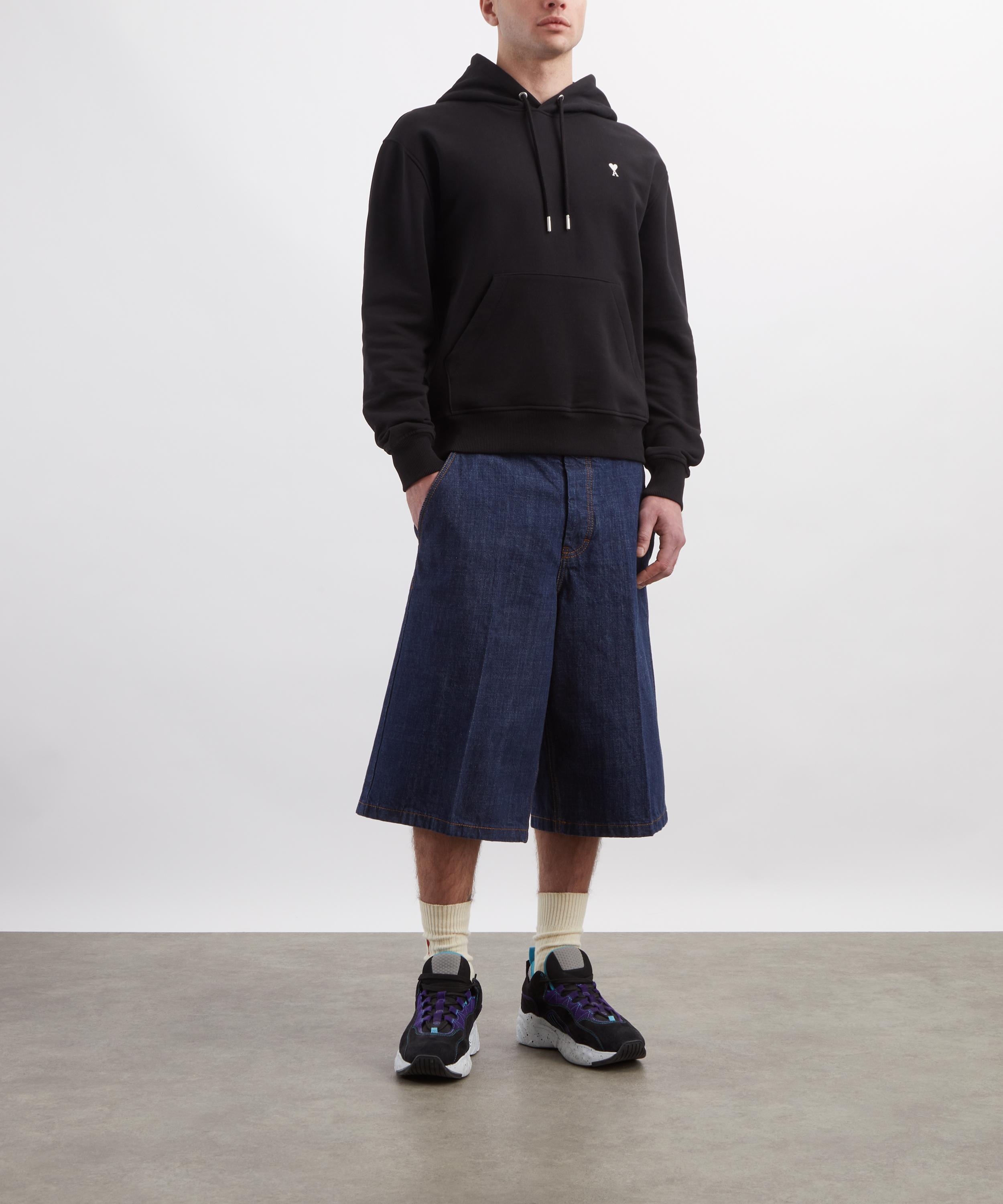 Ami - Cotton Contrast Ami de Coeur Hoodie image number 1