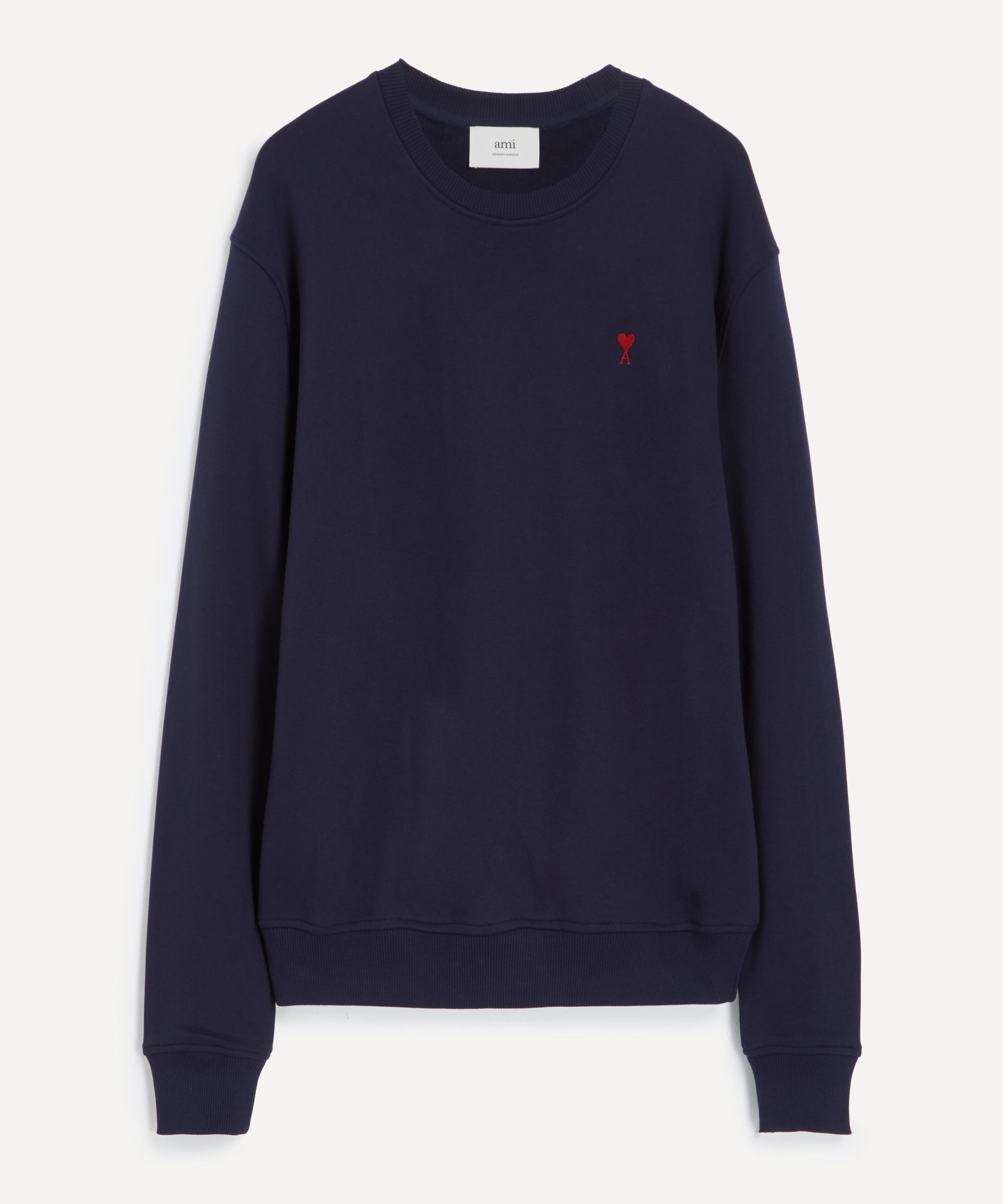 Ami - Navy Cotton Ami de Coeur Sweatshirt