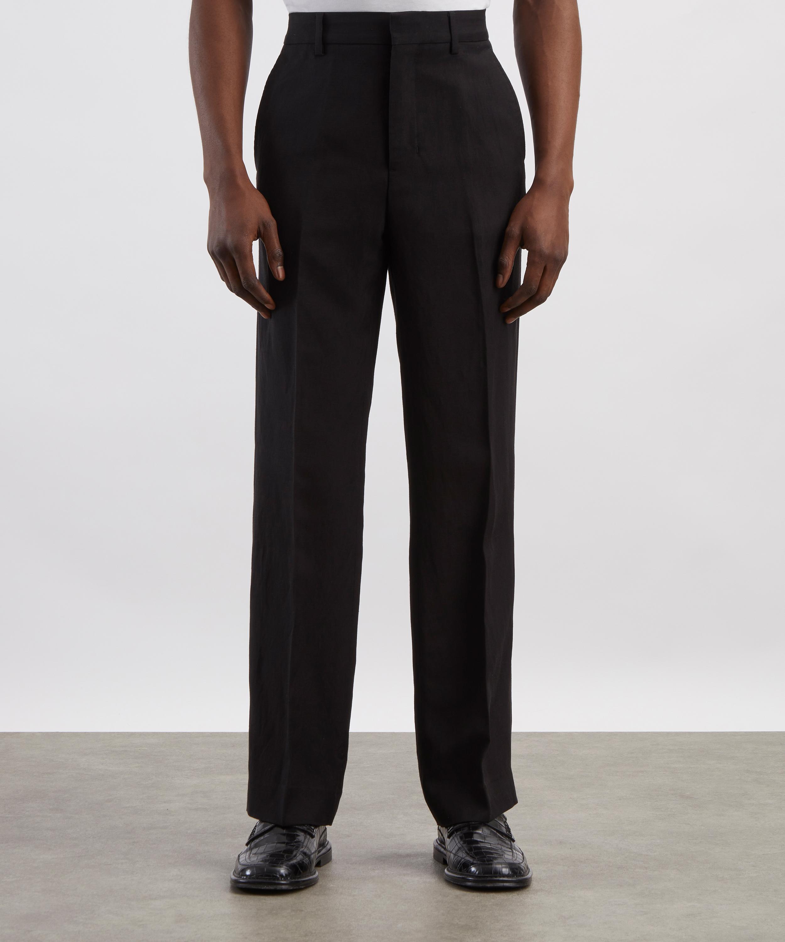 Ami - Straight Linen-Blend Trousers image number 2