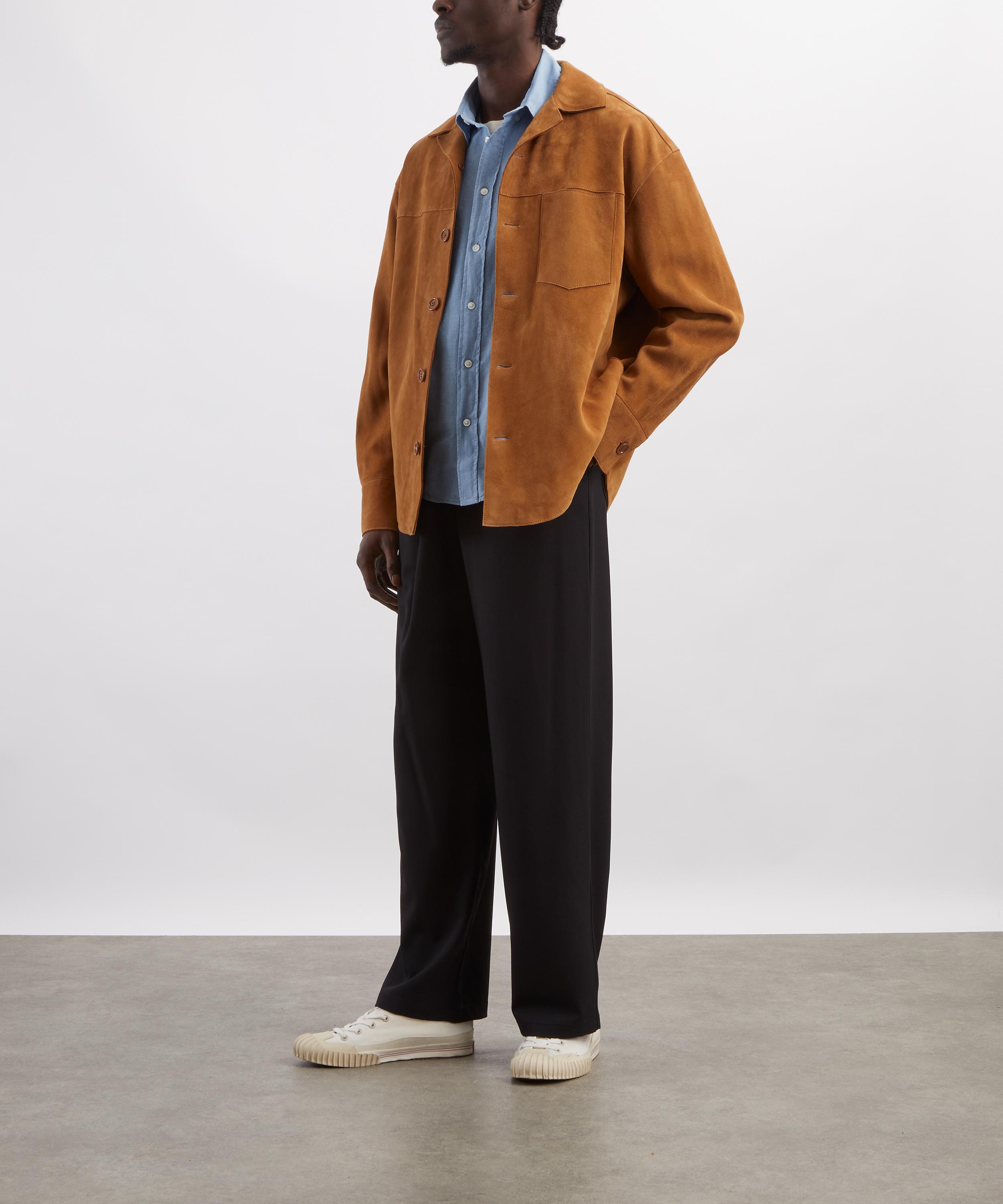 Ami - Black Wool Elasticated Waist Trousers image number 1