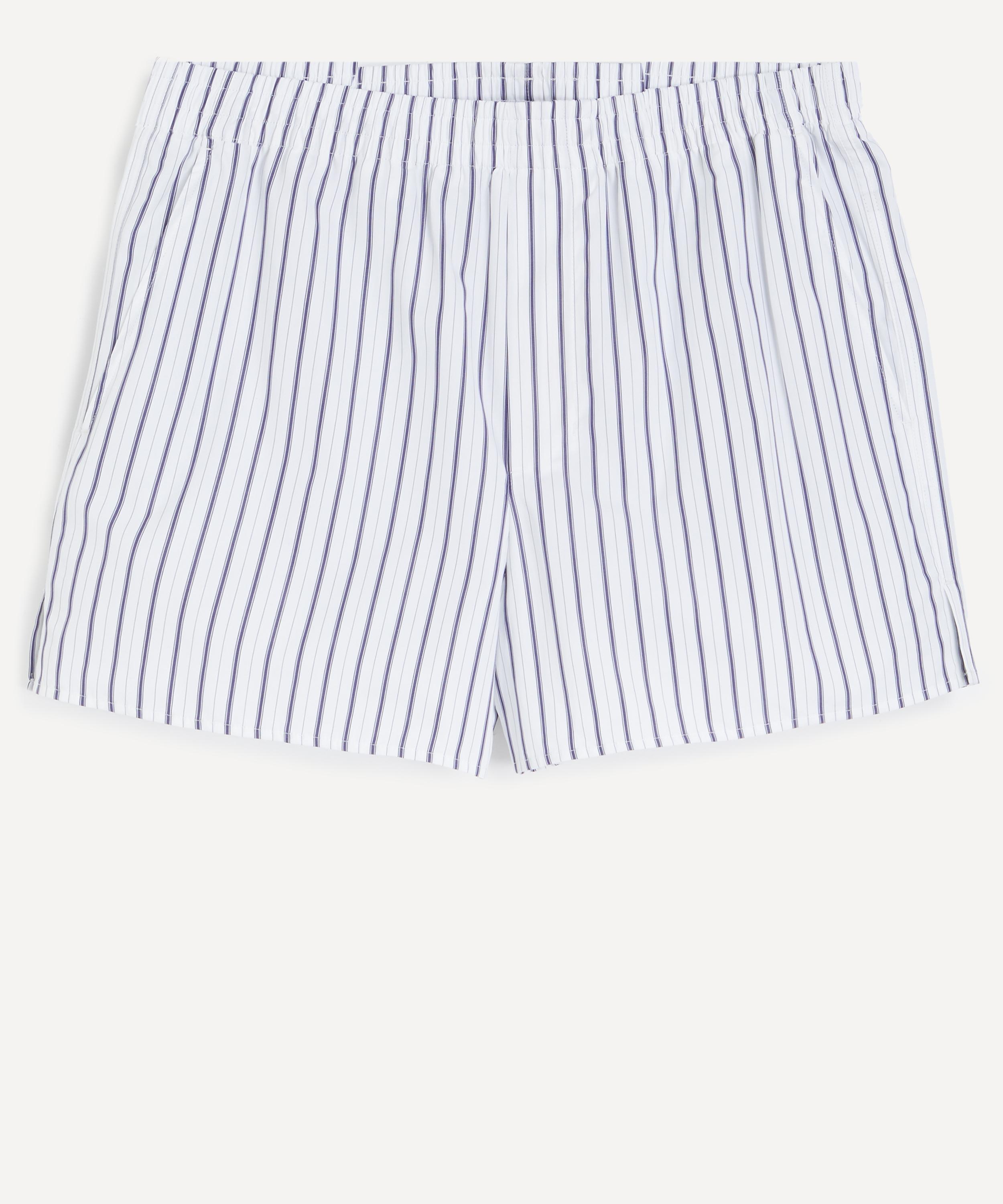 Ami - White Cotton Elasticated Shorts