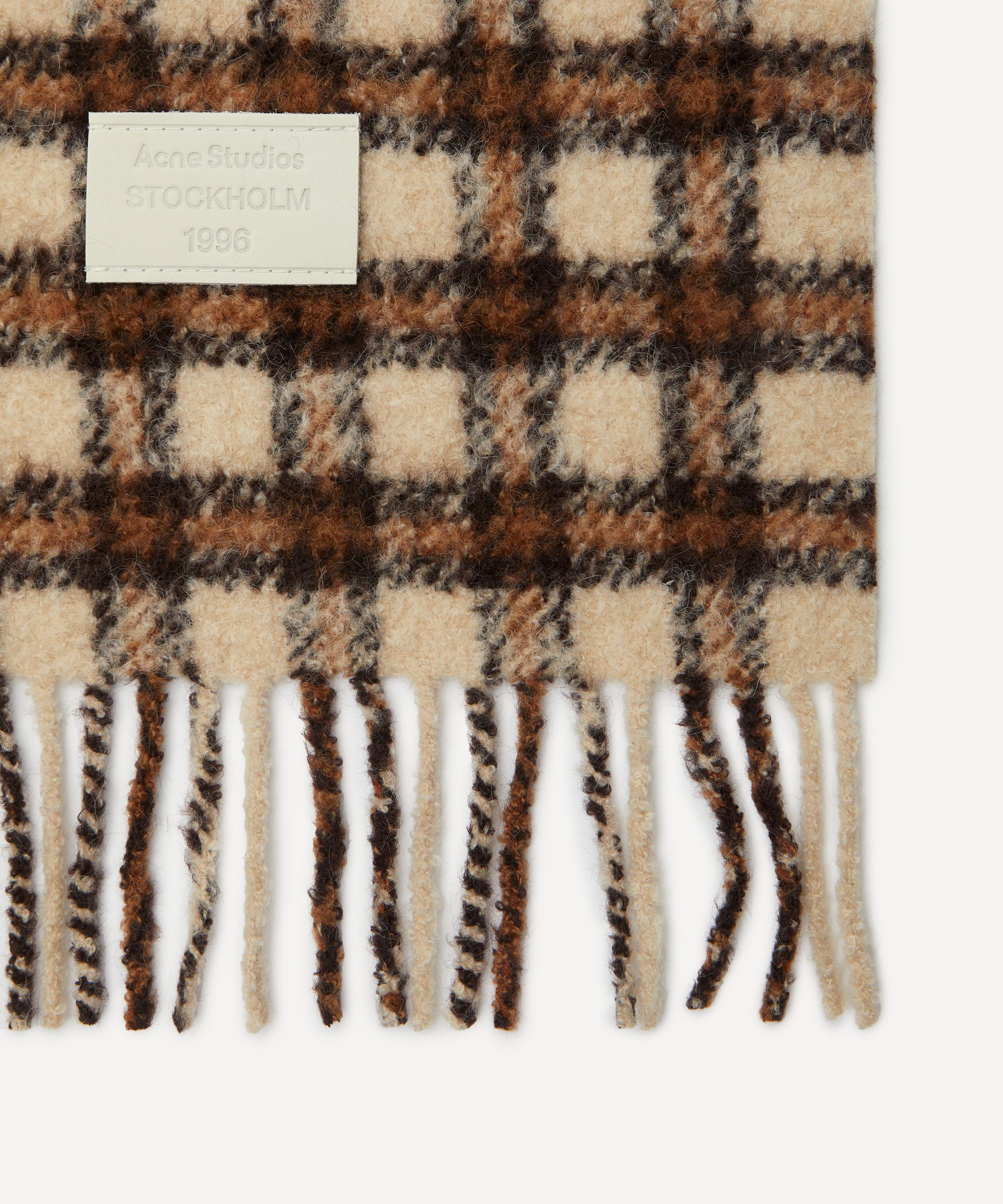 Acne Studios - Checked Logo Scarf image number 2