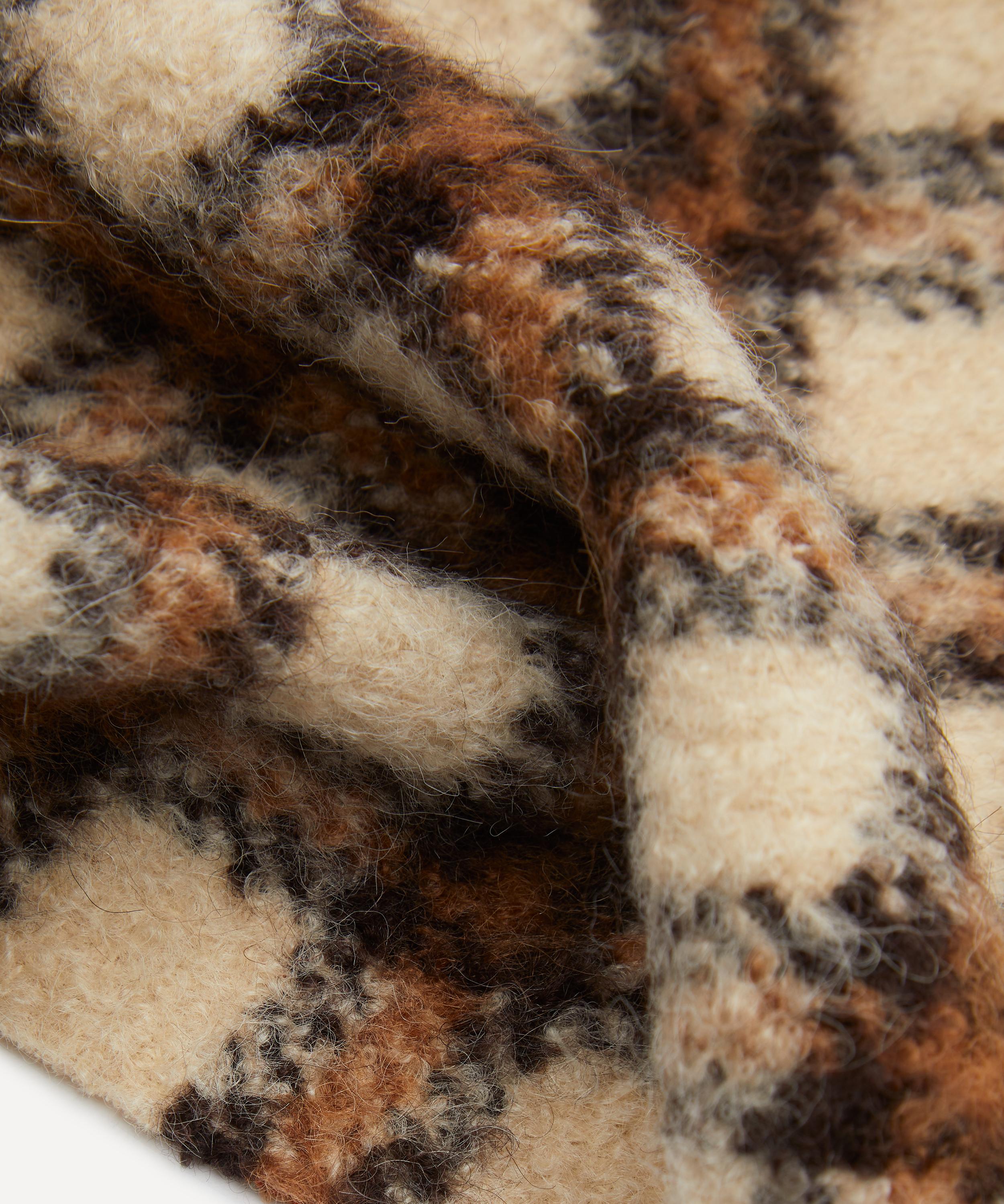 Acne Studios - Checked Logo Scarf image number 3