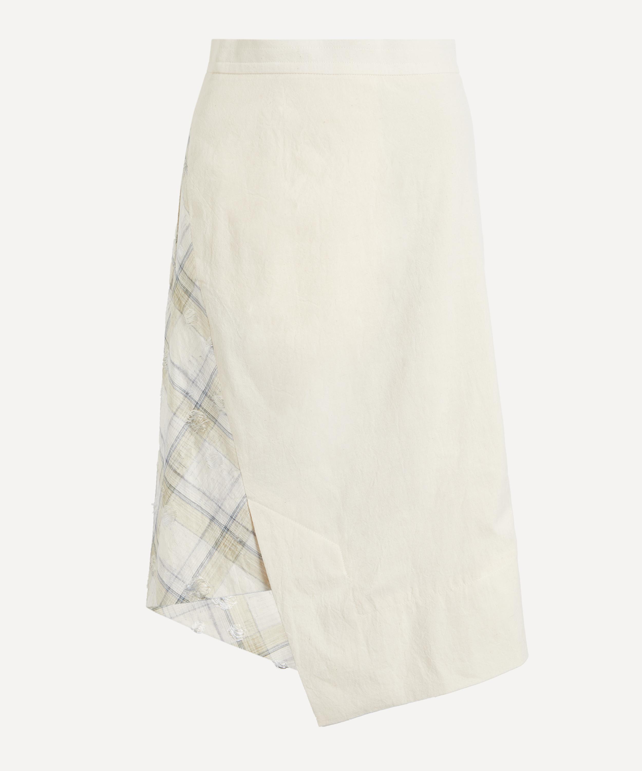 Vivienne Westwood - Infinity Checked Cotton Midi Skirt&nbsp;