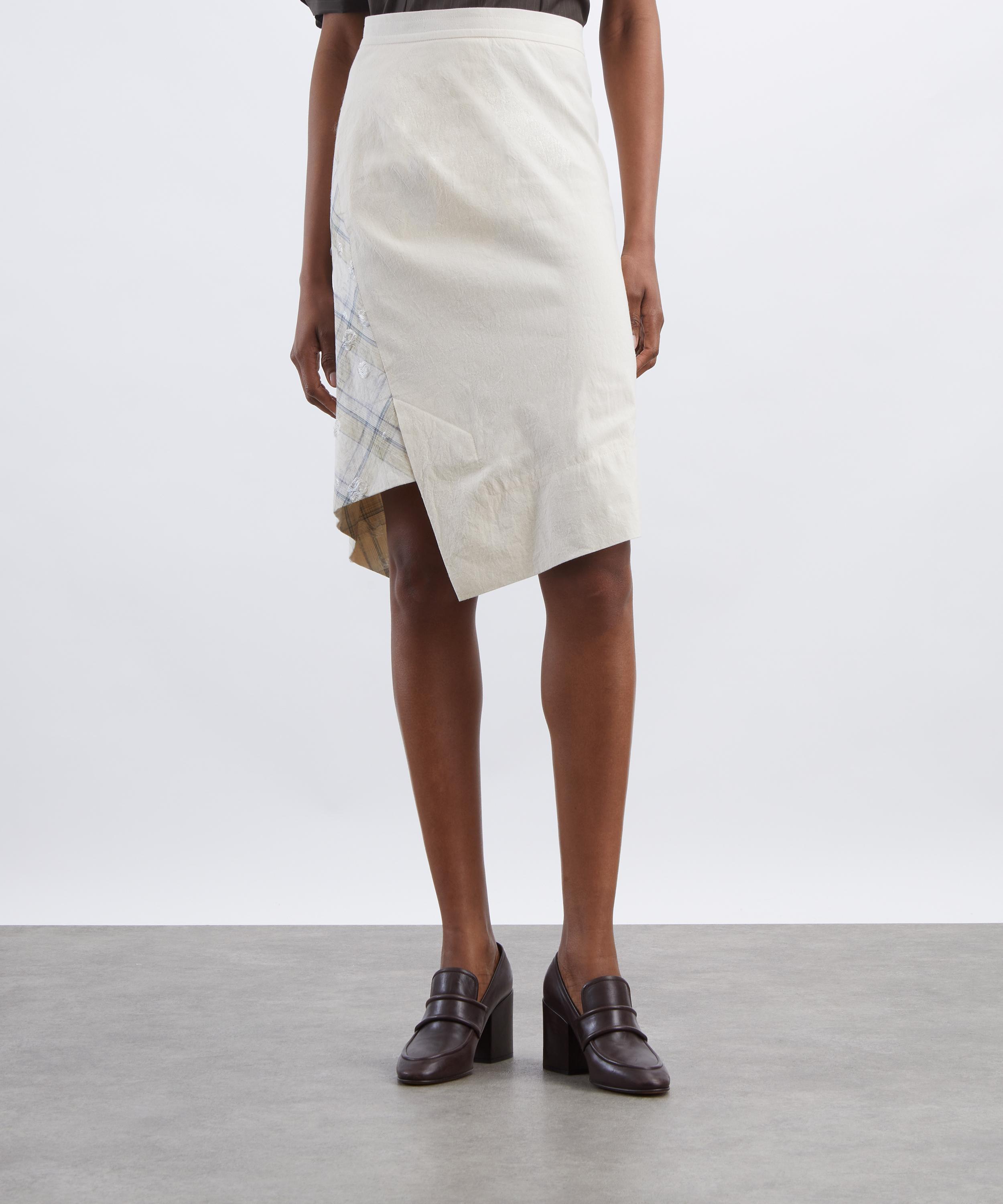 Vivienne Westwood - Infinity Checked Cotton Midi Skirt&nbsp; image number 2