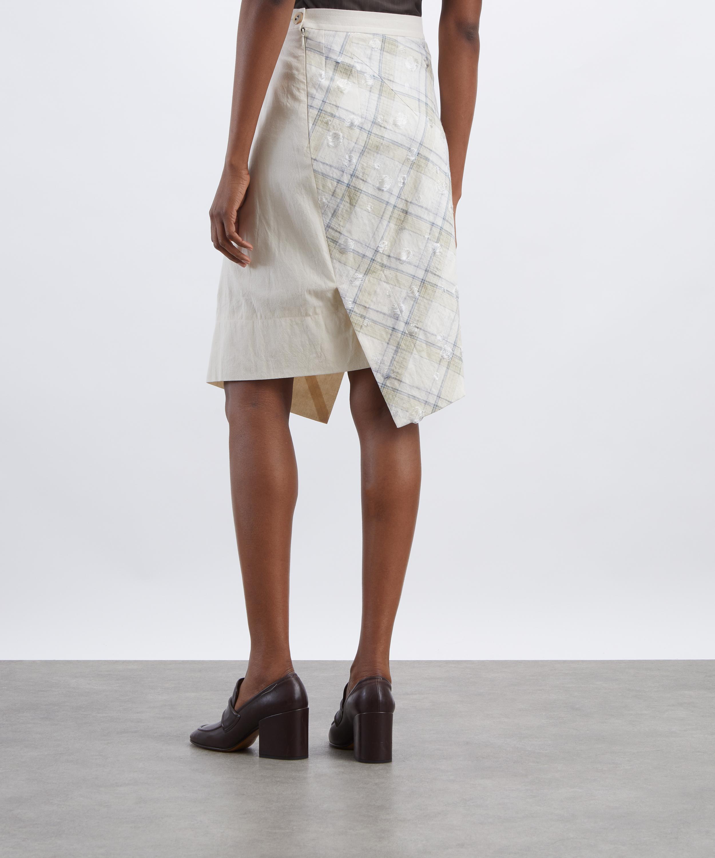 Vivienne Westwood - Infinity Checked Cotton Midi Skirt&nbsp; image number 3