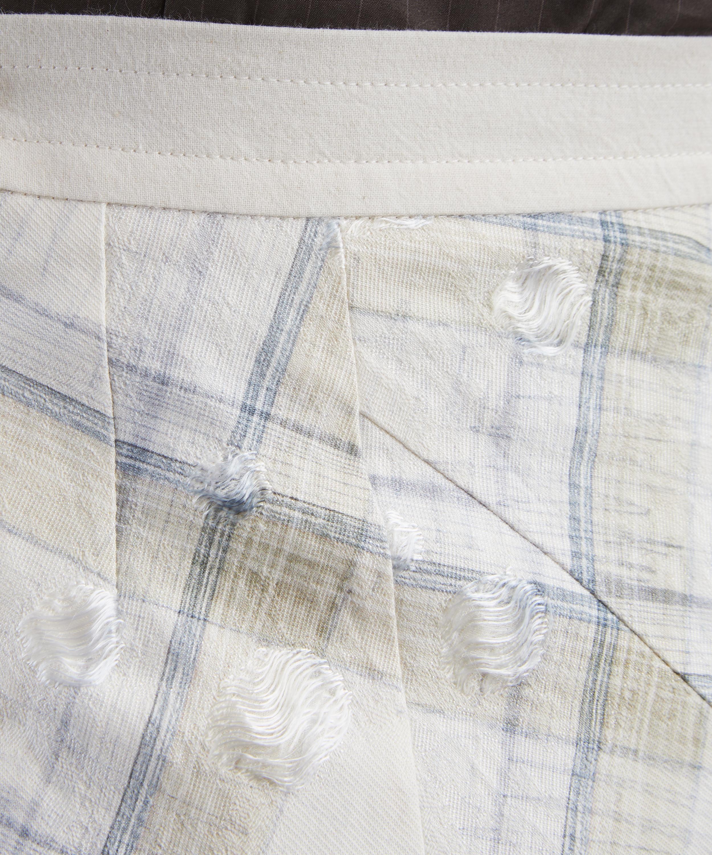 Vivienne Westwood - Infinity Checked Cotton Midi Skirt&nbsp; image number 4