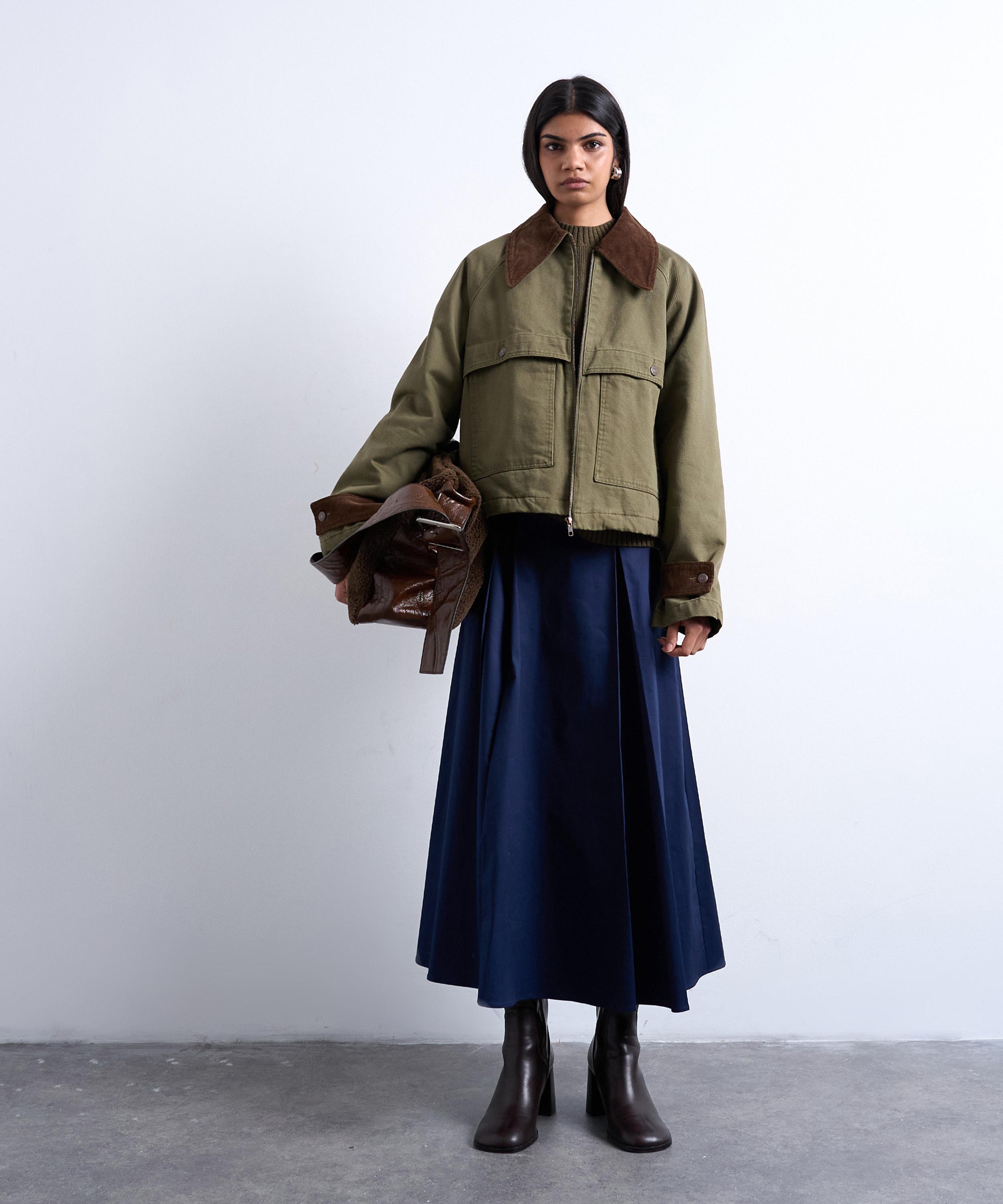 TOPSHOP - Denim Padded Barn Jacket image number 1