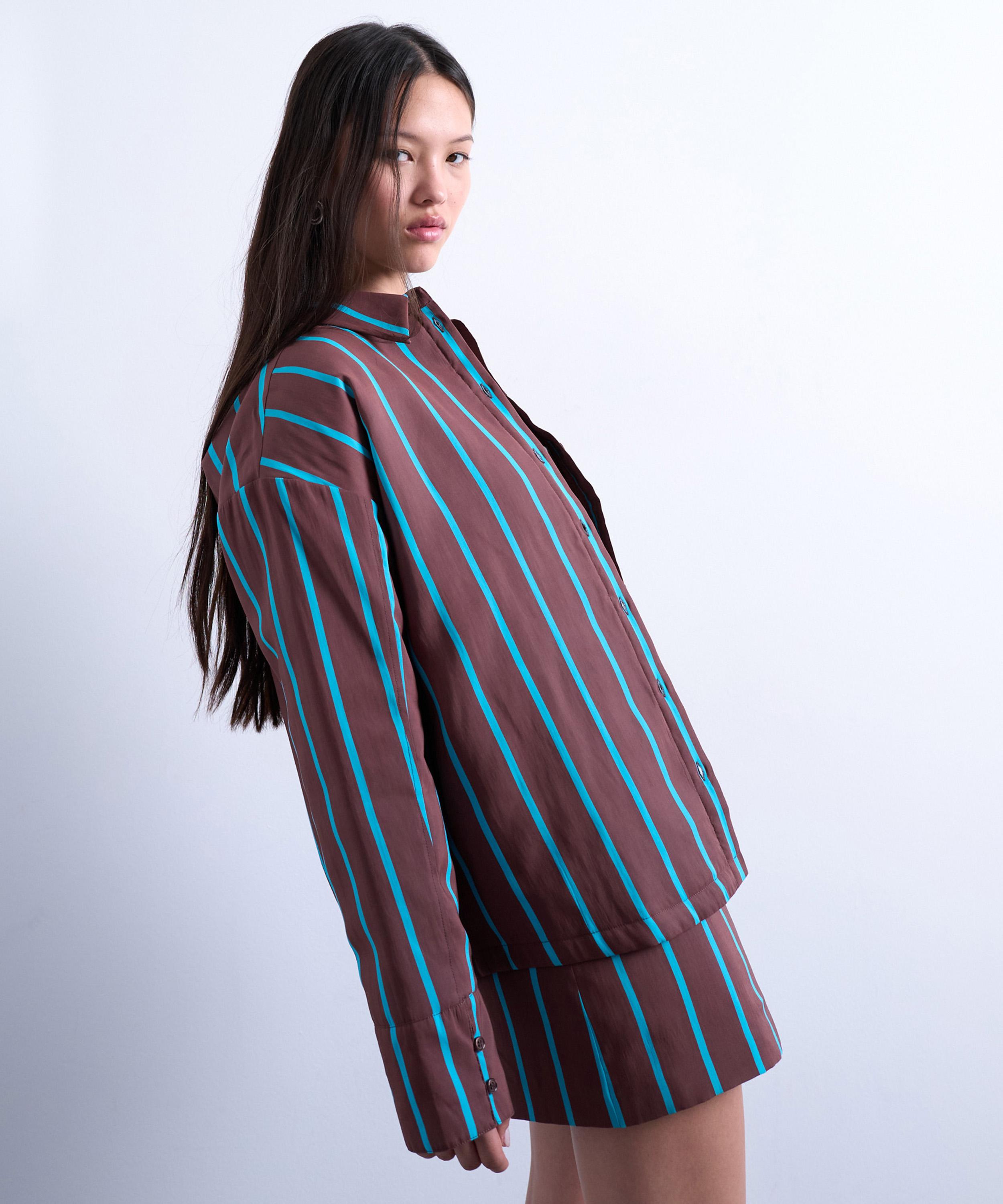 TOPSHOP - Co-Ord Quilted Oversized Shirt image number 1