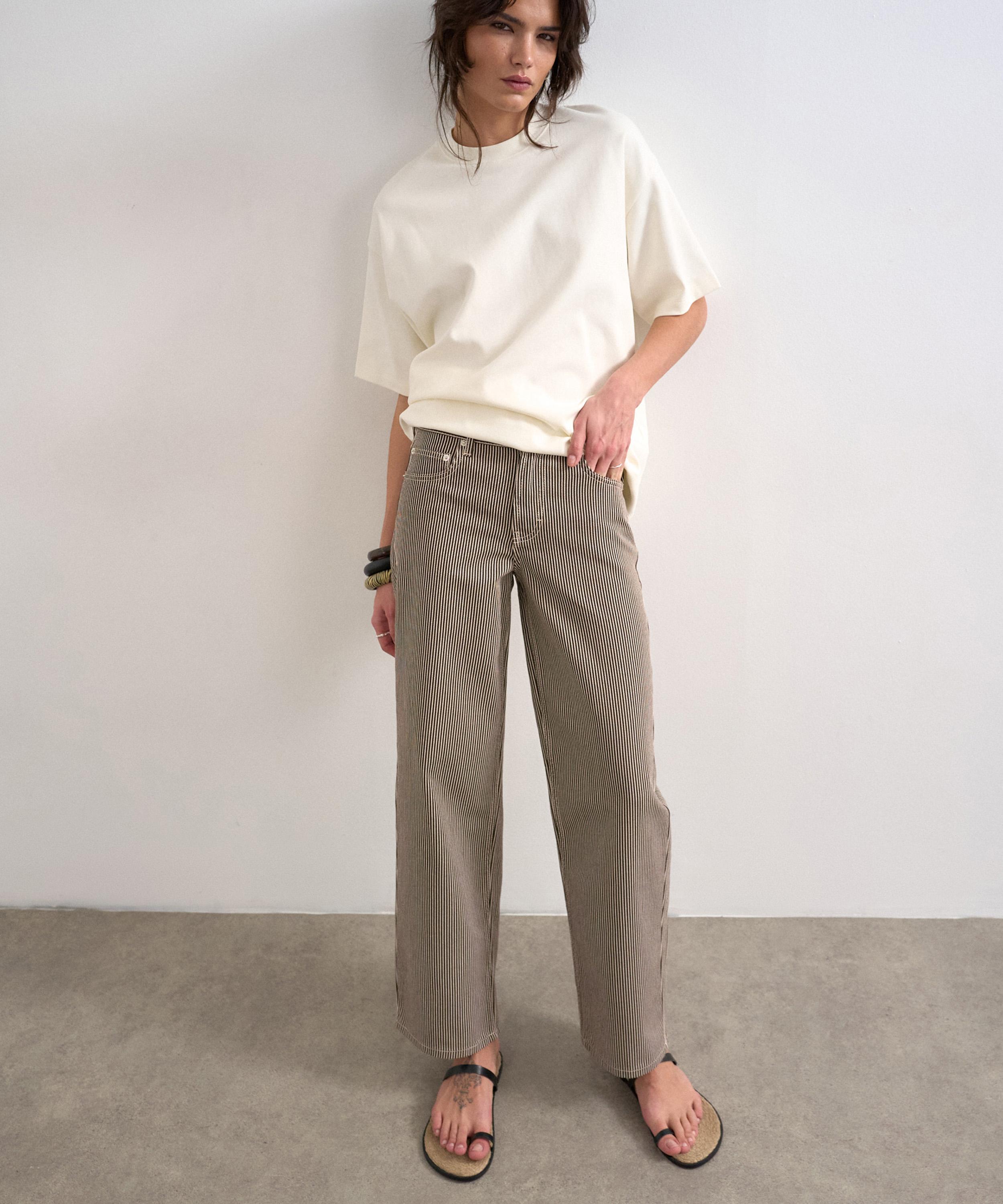 TOPSHOP - Cinch Low-Rise Jeans in Chocolate