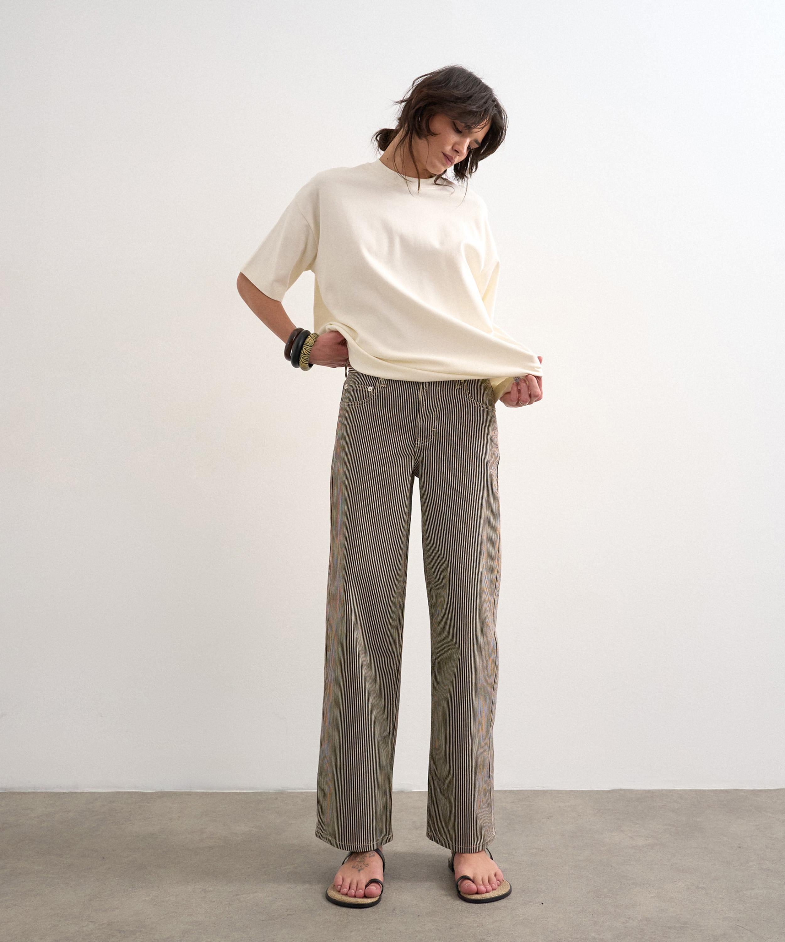 TOPSHOP - Cinch Low-Rise Jeans in Chocolate image number 3