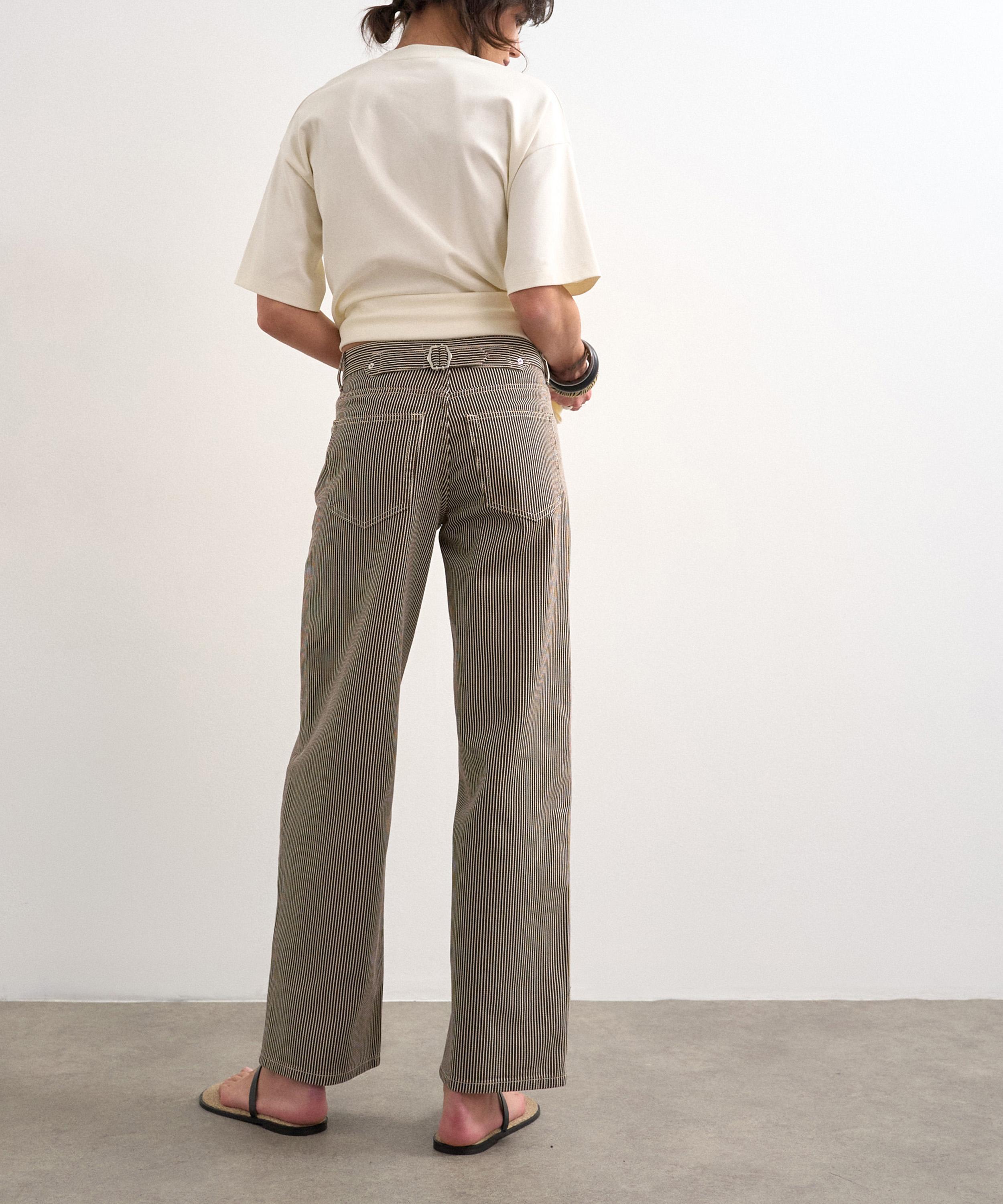 TOPSHOP - Cinch Low-Rise Jeans in Chocolate image number 4