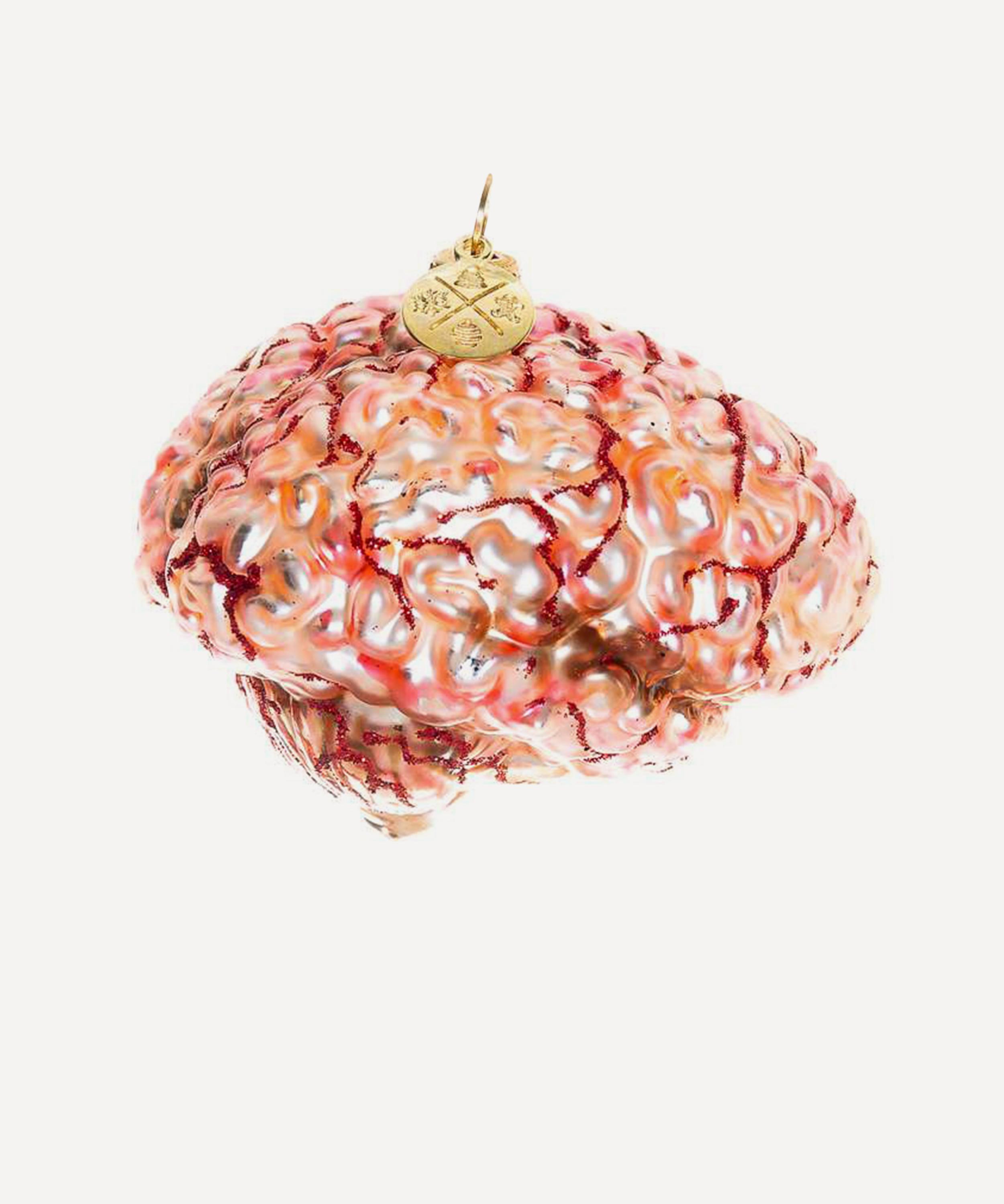 Christmas - Brain Glass Ornament image number 0