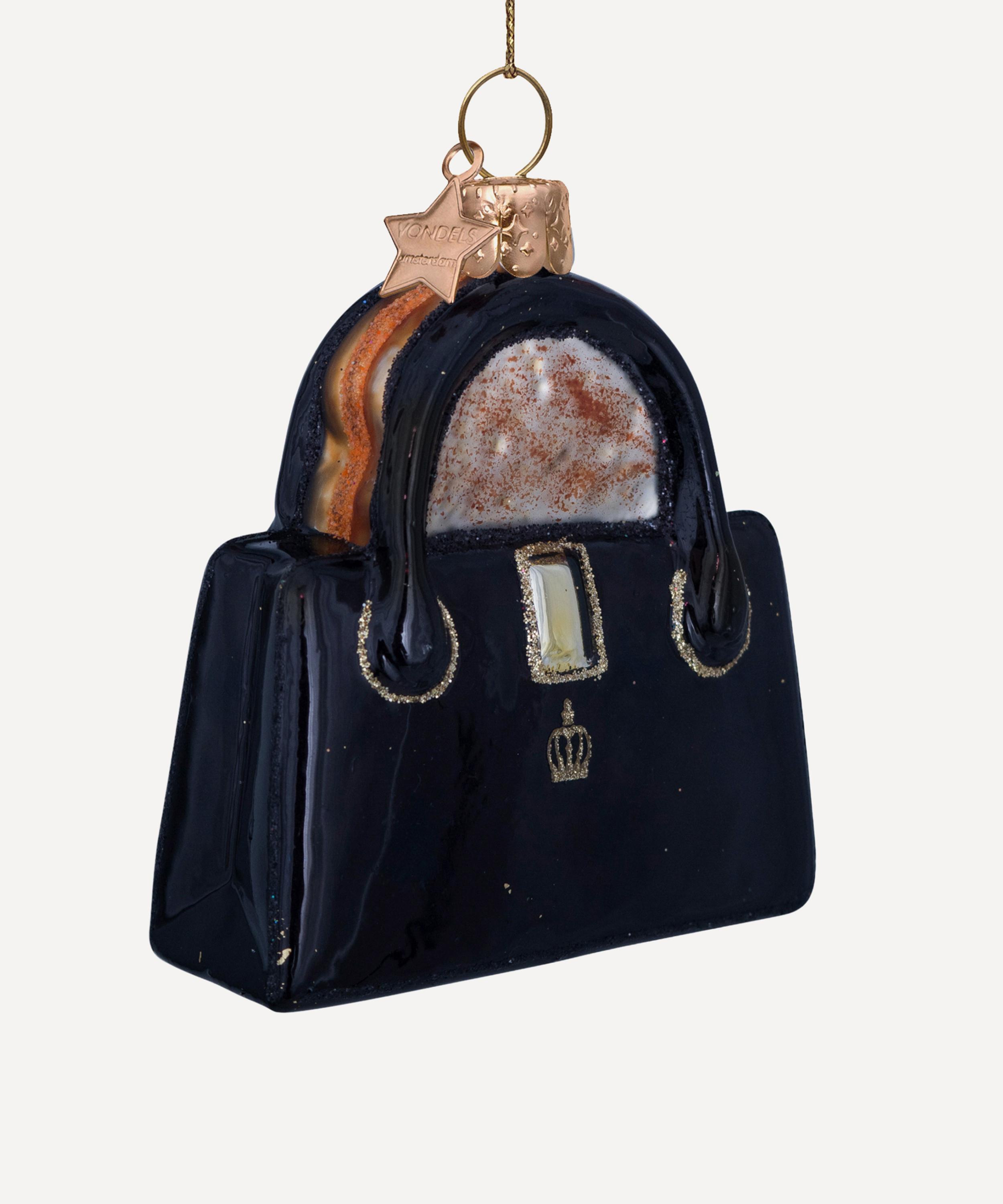 Christmas - Handbag with Marmalade Sandwich Glass Ornament image number 0