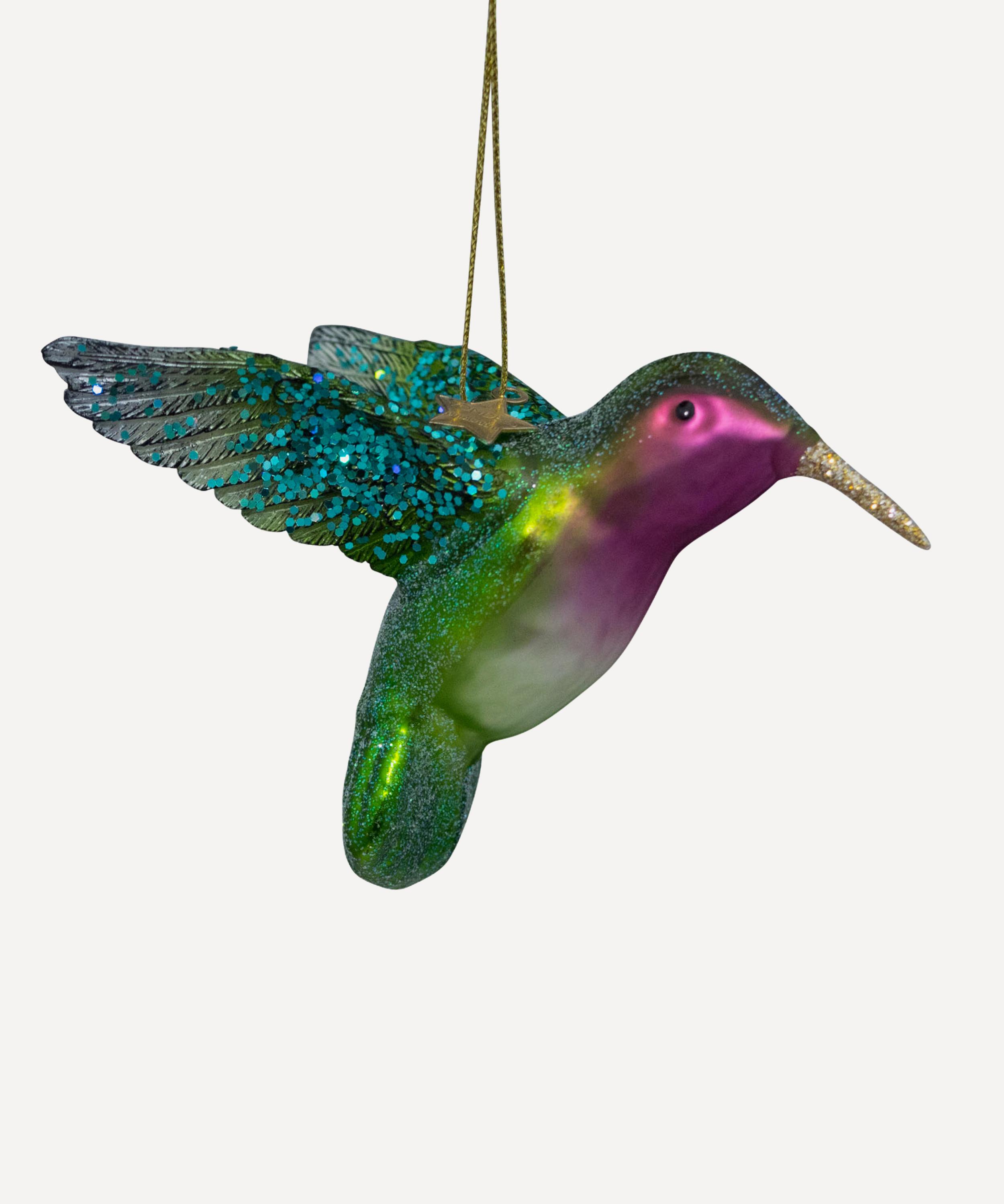 Christmas - Hummingbird Glass Ornament image number 0