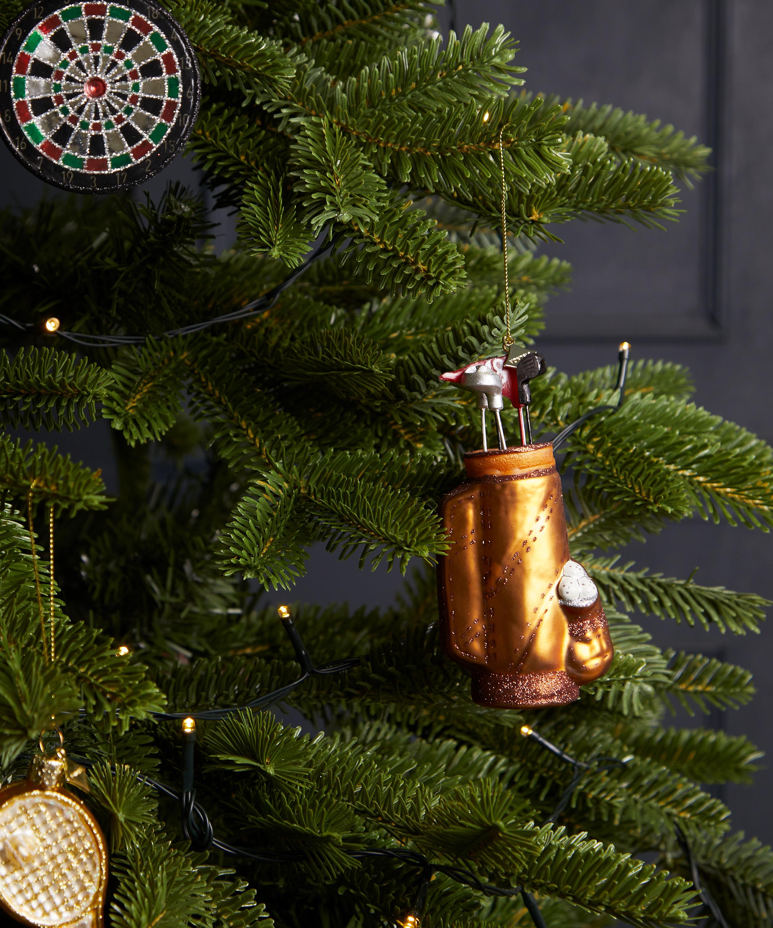 Christmas - Glass Golf Bag Ornament image number 1