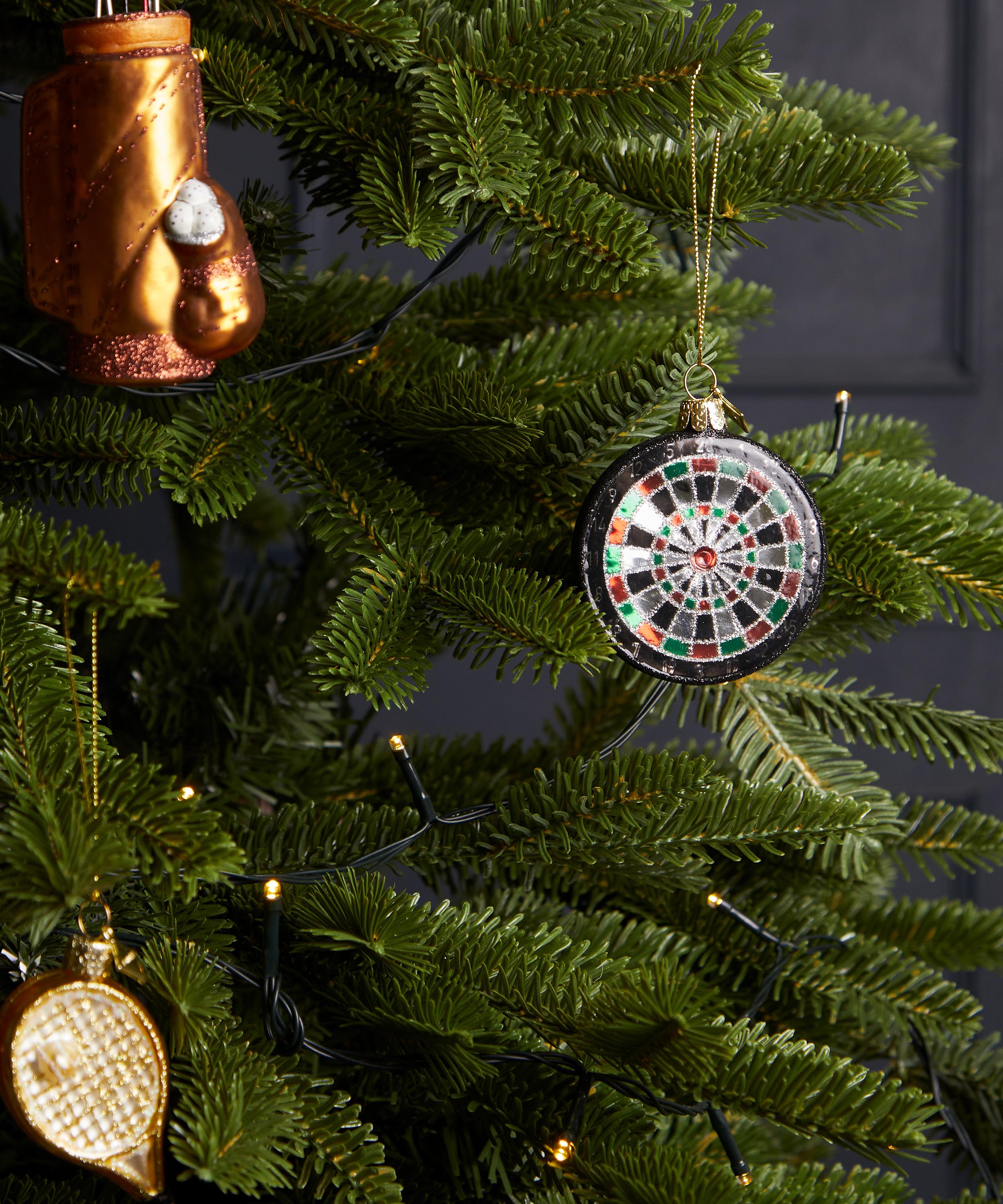 Christmas - Glass Dartboard Ornament image number 1