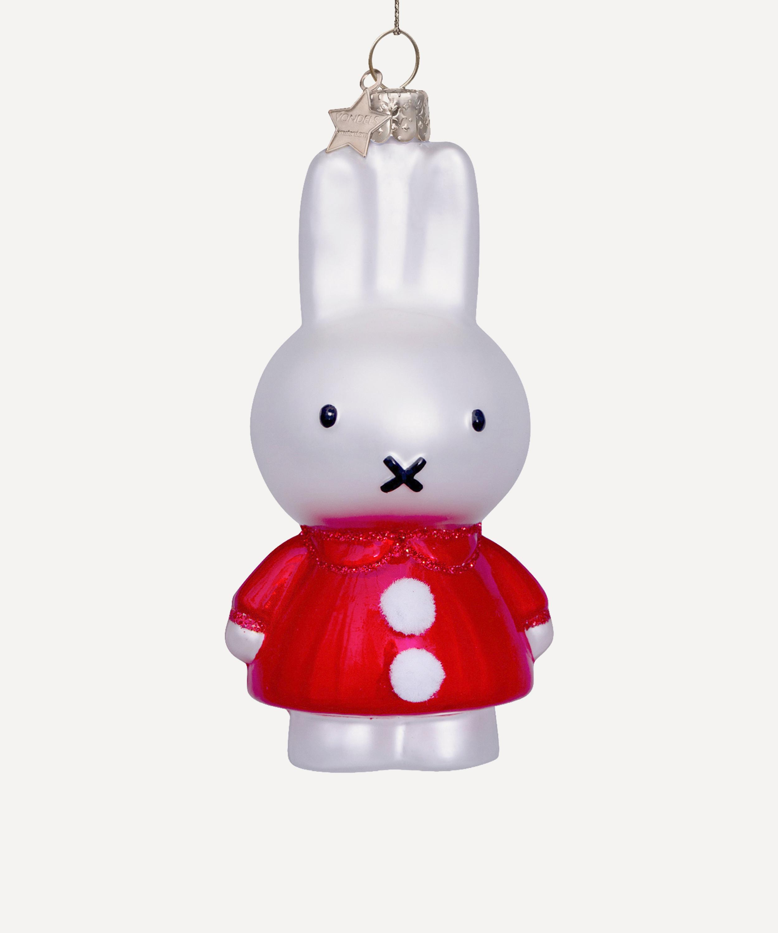 Christmas - Miffy with Santa Dress Glass Ornament image number 0