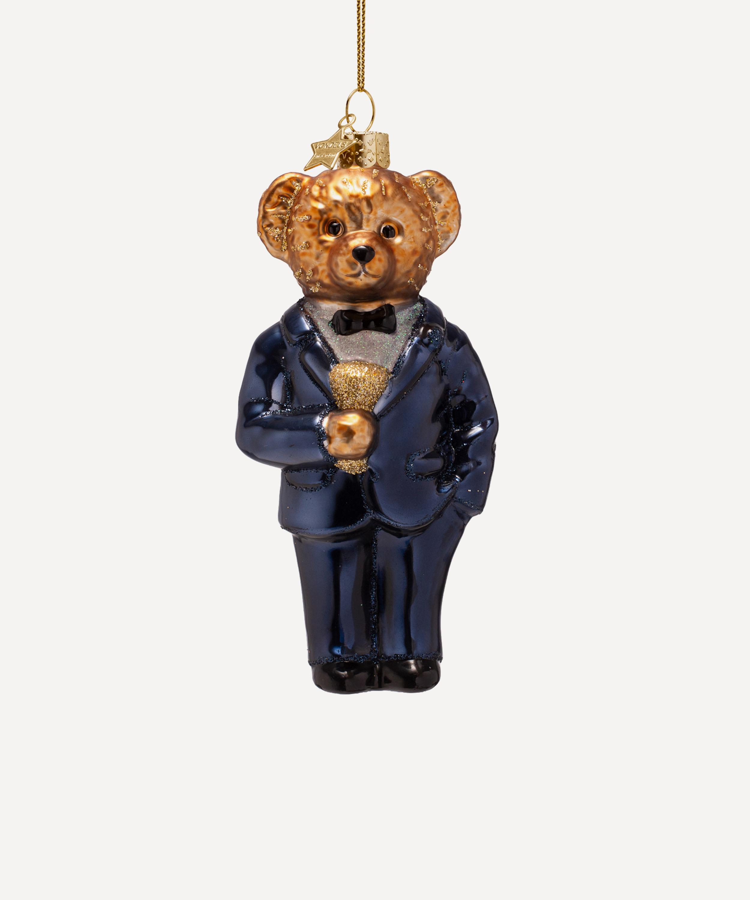 Christmas - Glass Bear Ornament image number 0