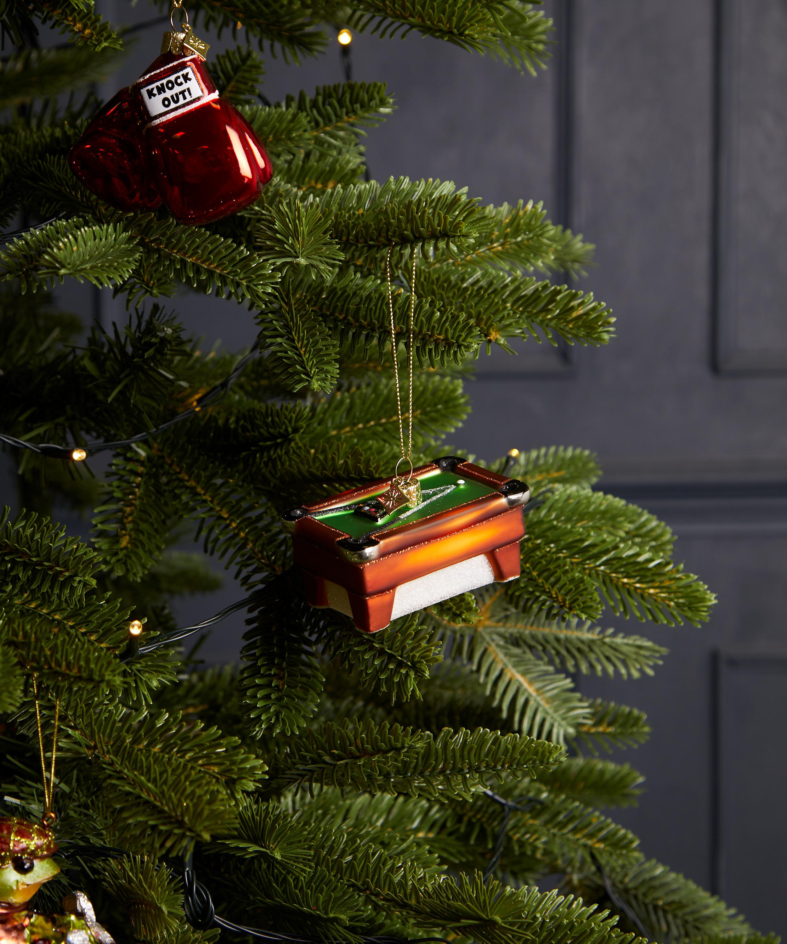 Christmas - Glass Pool Table Ornament image number 1