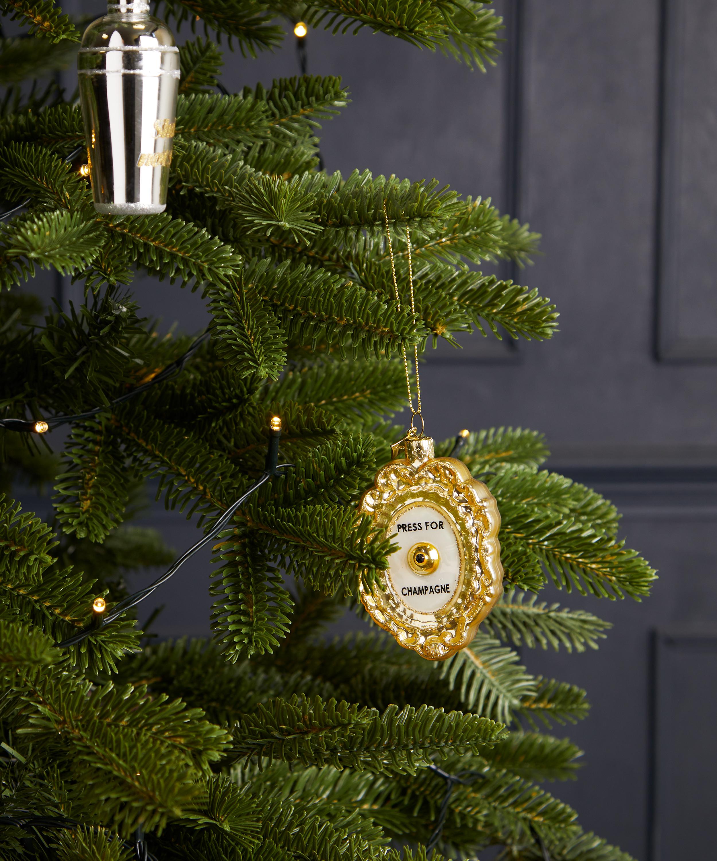 Christmas - Glass Press for Champagne Ornament image number 1
