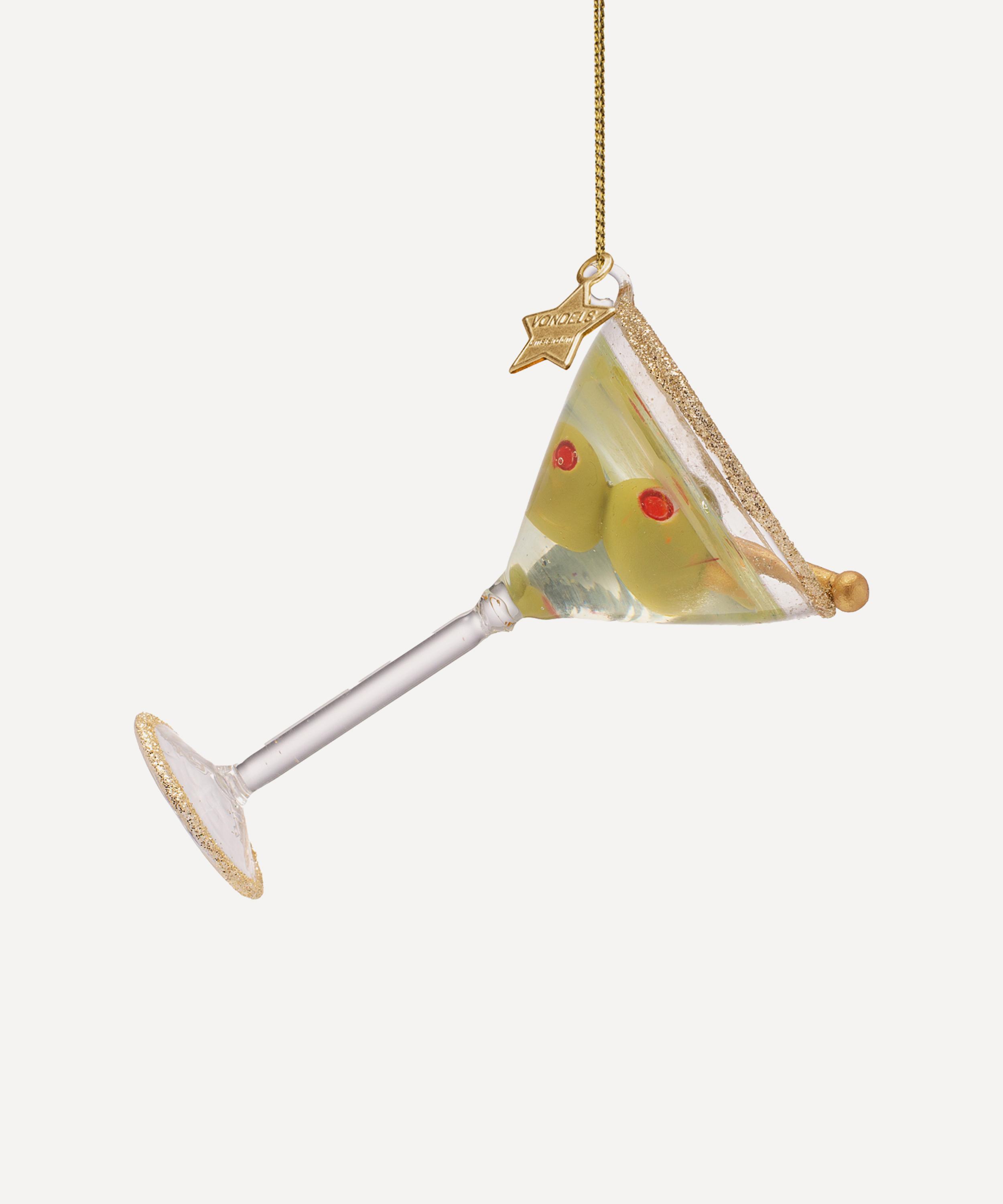 Christmas - Glass Classic Martini Ornament image number 0