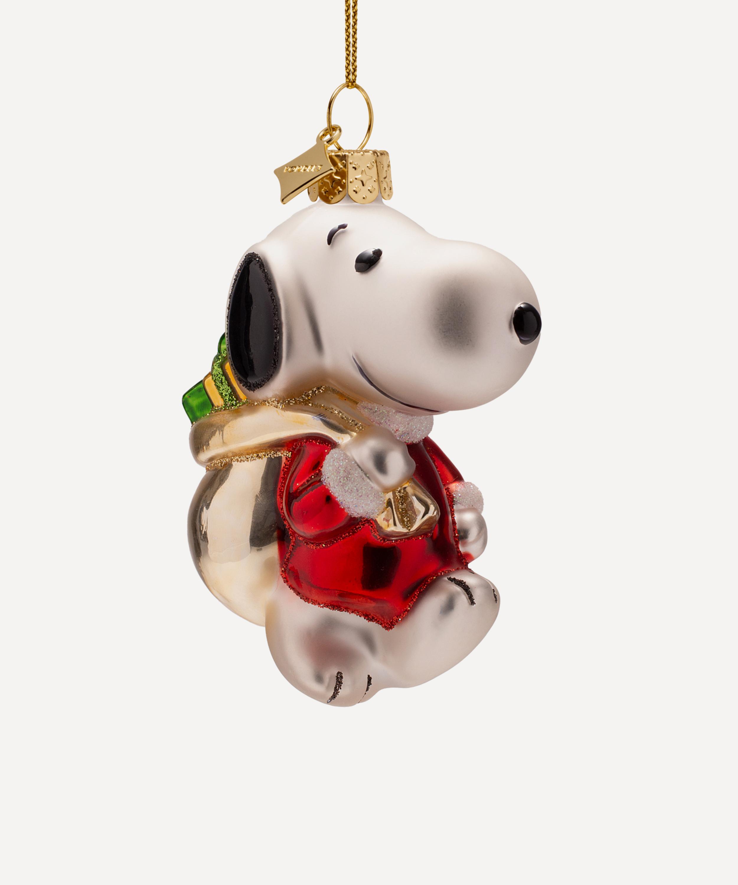 Christmas - Glass Snoopy with Gifts Ornament image number 0
